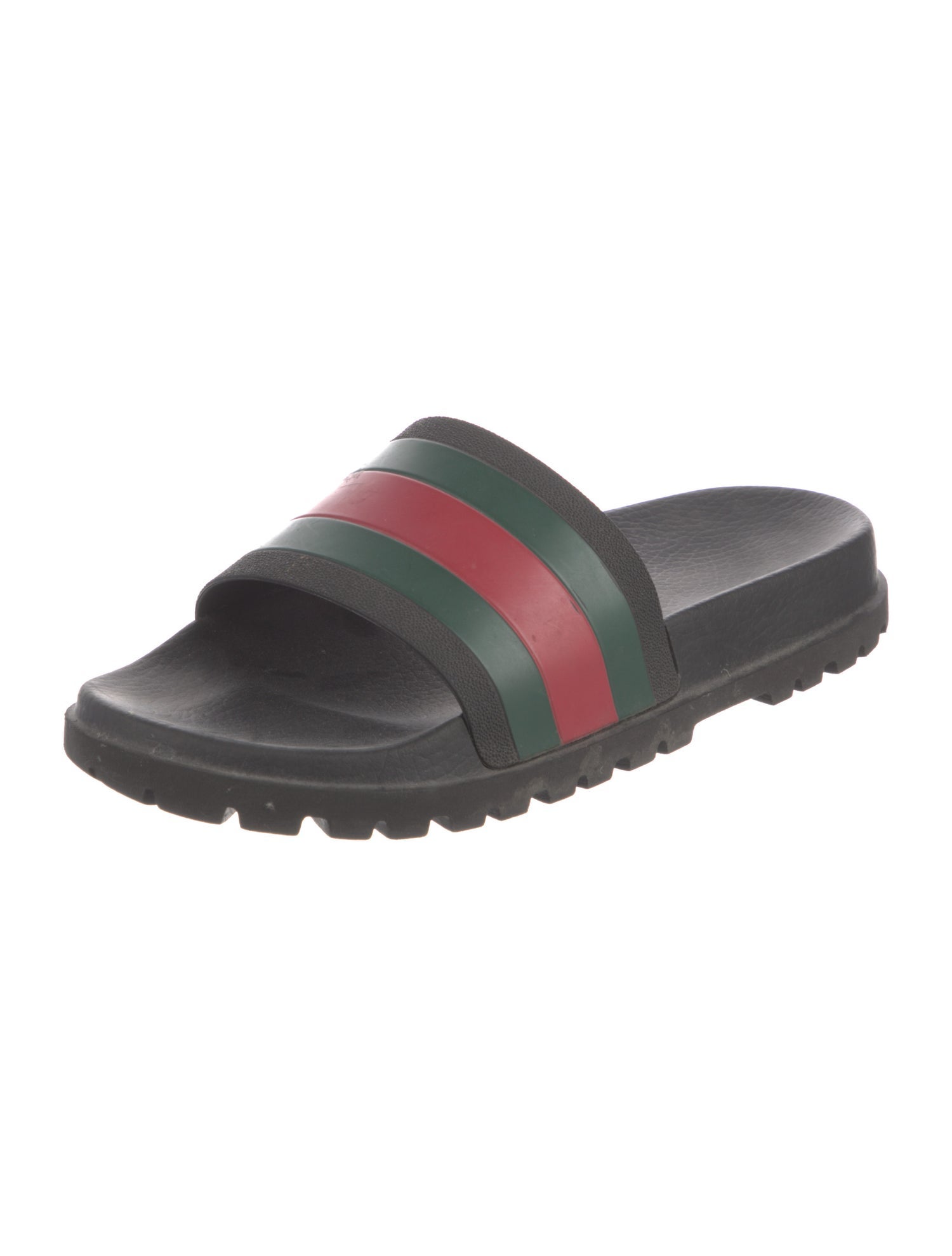Gucci Web Accent Rubber Slides
