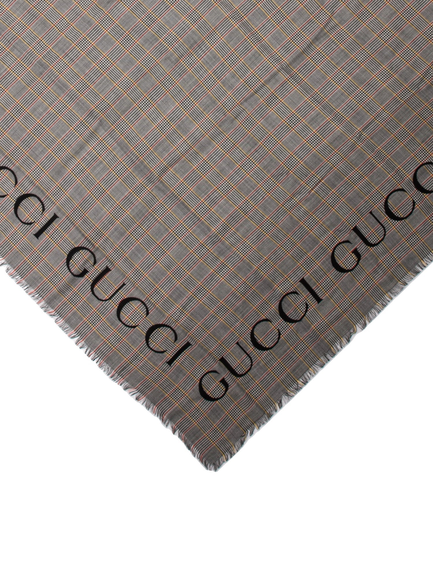 Gucci Wool Web Accent Scarf