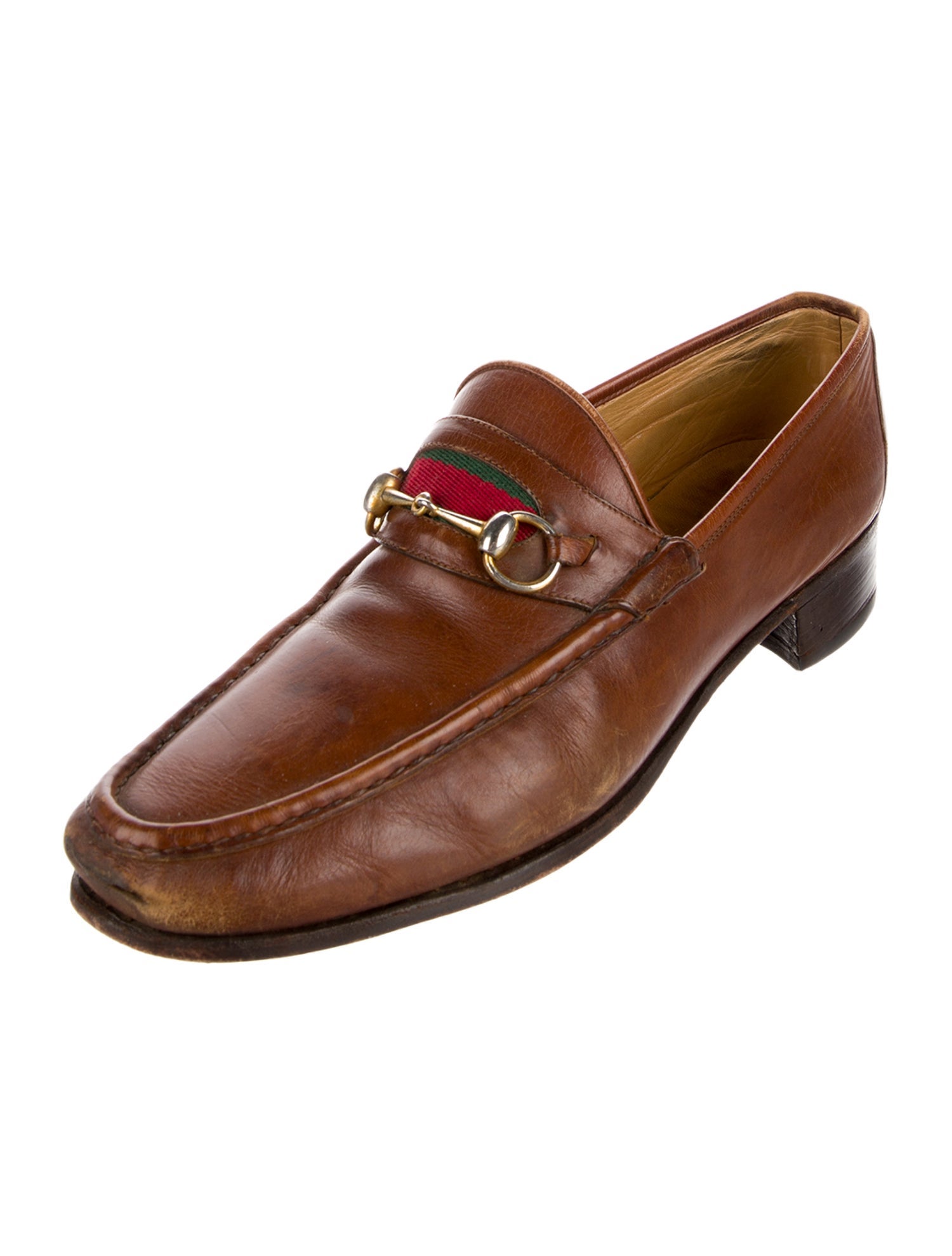 Gucci Horsebit Accent Leather Dress Loafers