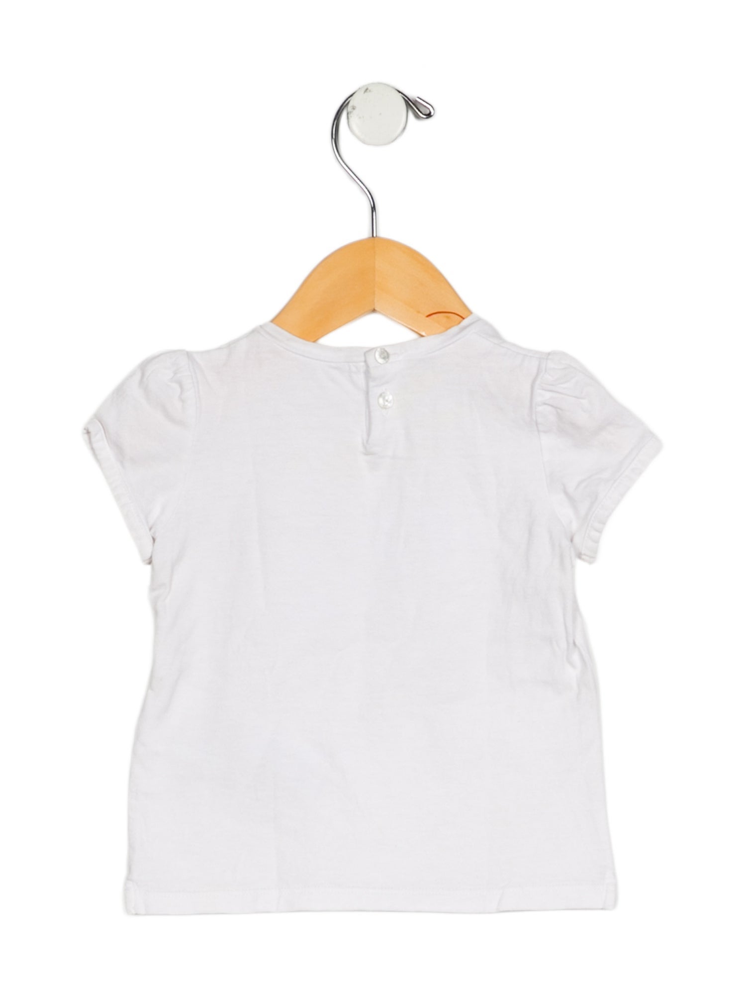 Gucci Infant Cotton short sleeve shirt with printed design on the front