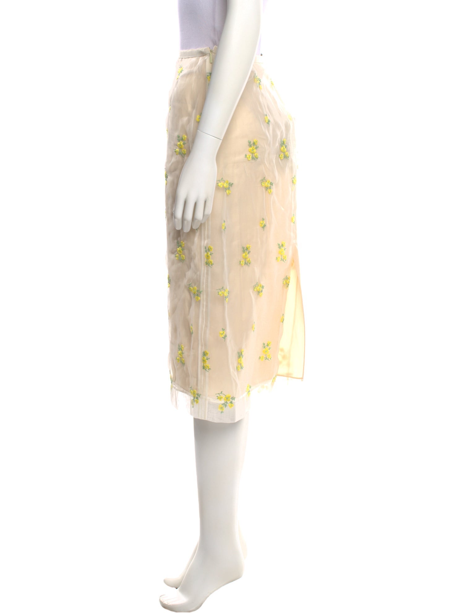 Gucci Silk Knee-Length Skirt