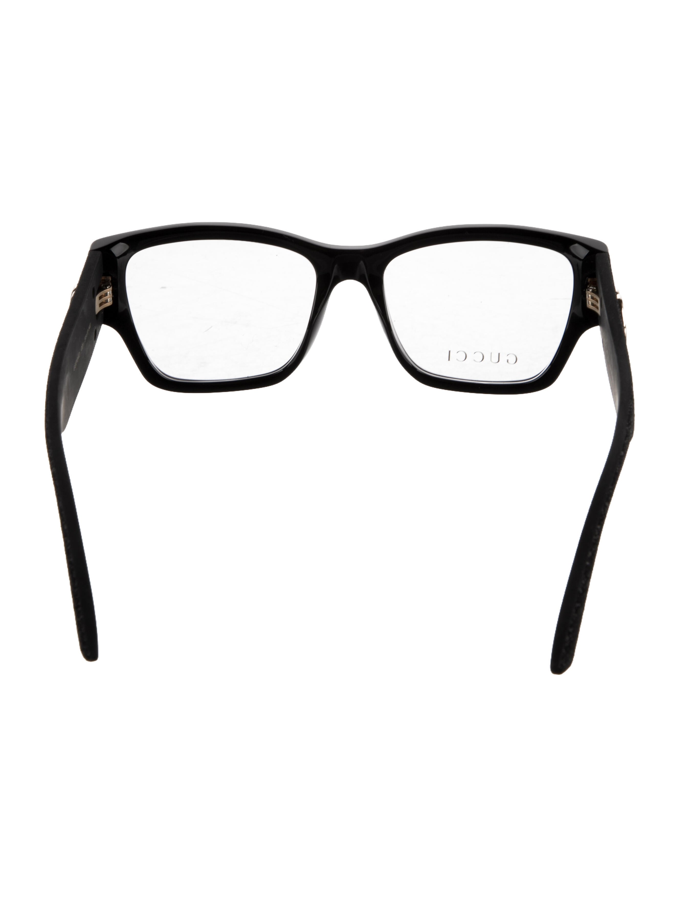 Gucci Web Accent Square Eyeglasses w/ Tags