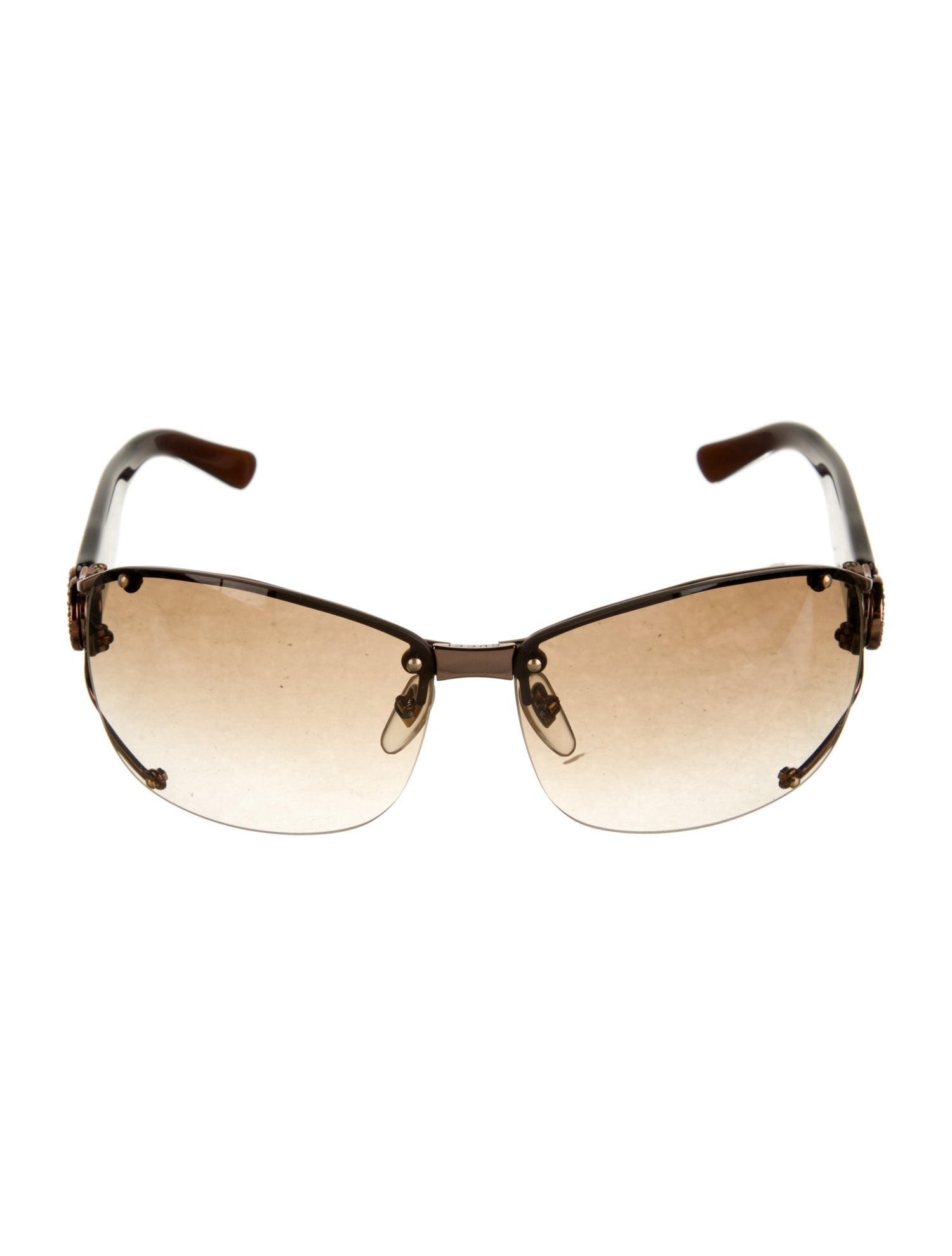 Gucci Interlocking G Logo Shield Sunglasses