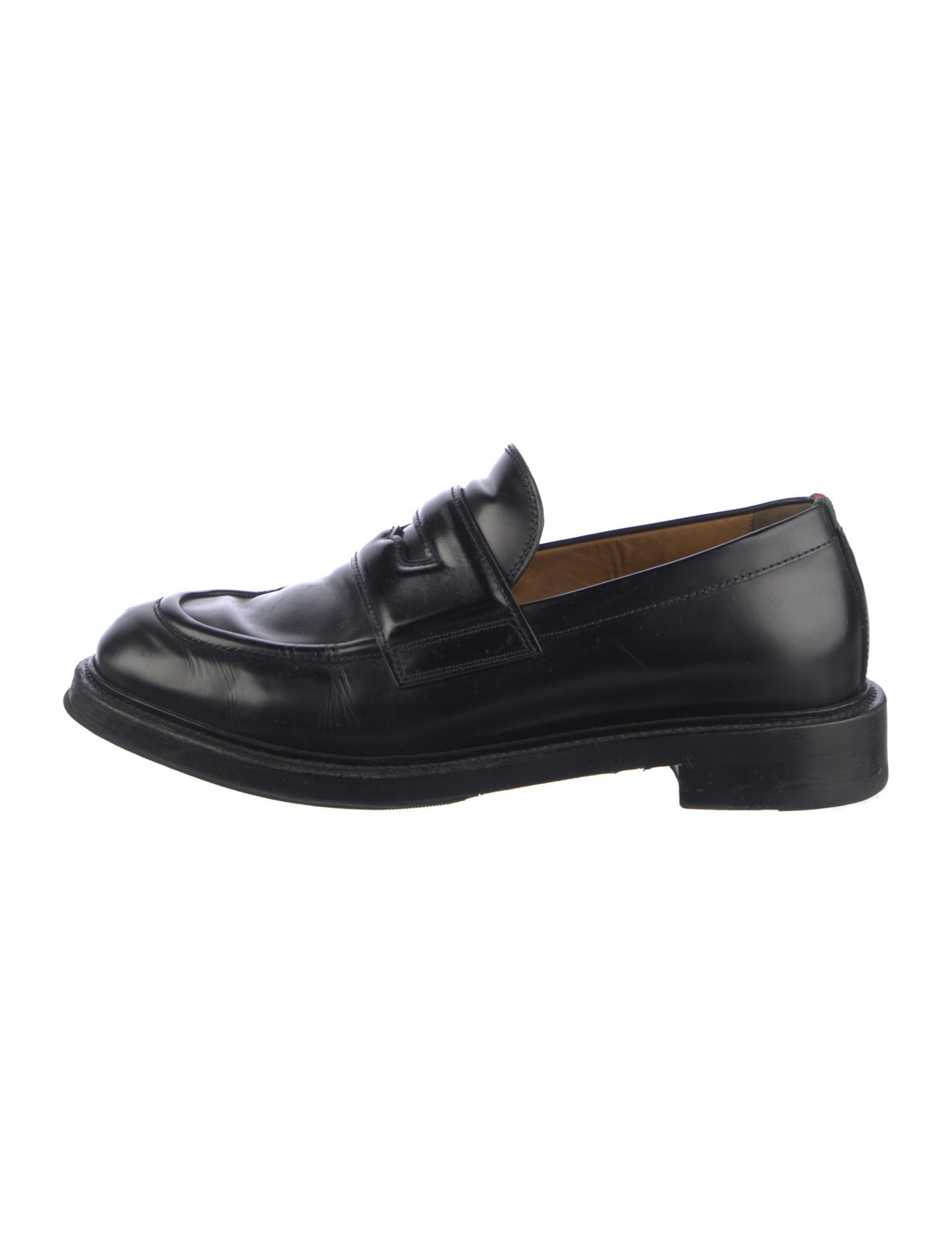 Gucci Horsebit Accent Leather Dress Loafers