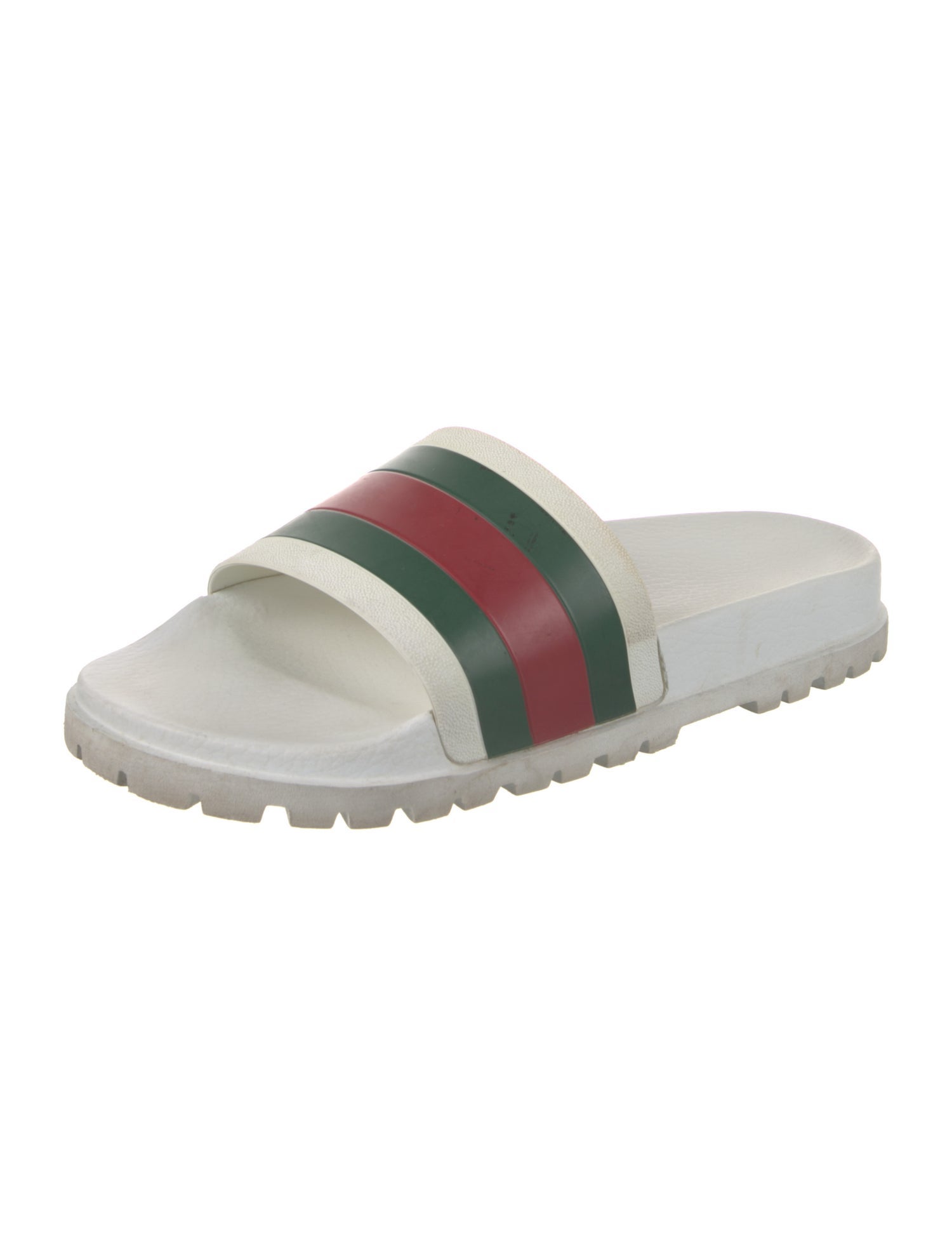 Gucci Web Accent Rubber Slides