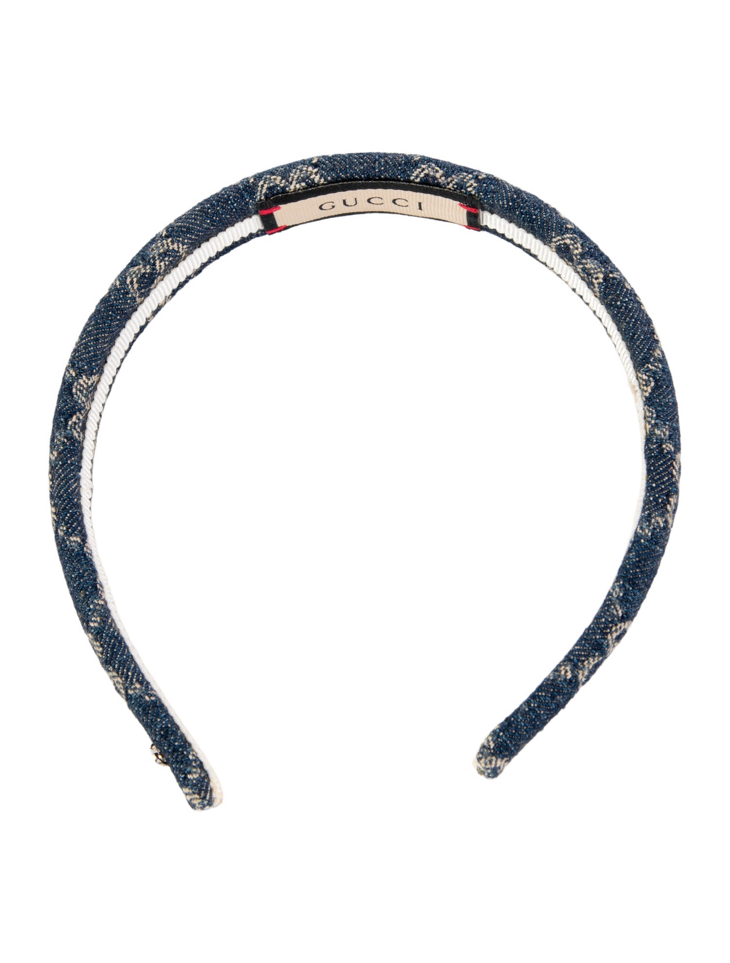 Gucci Pattern Print Denim Headband