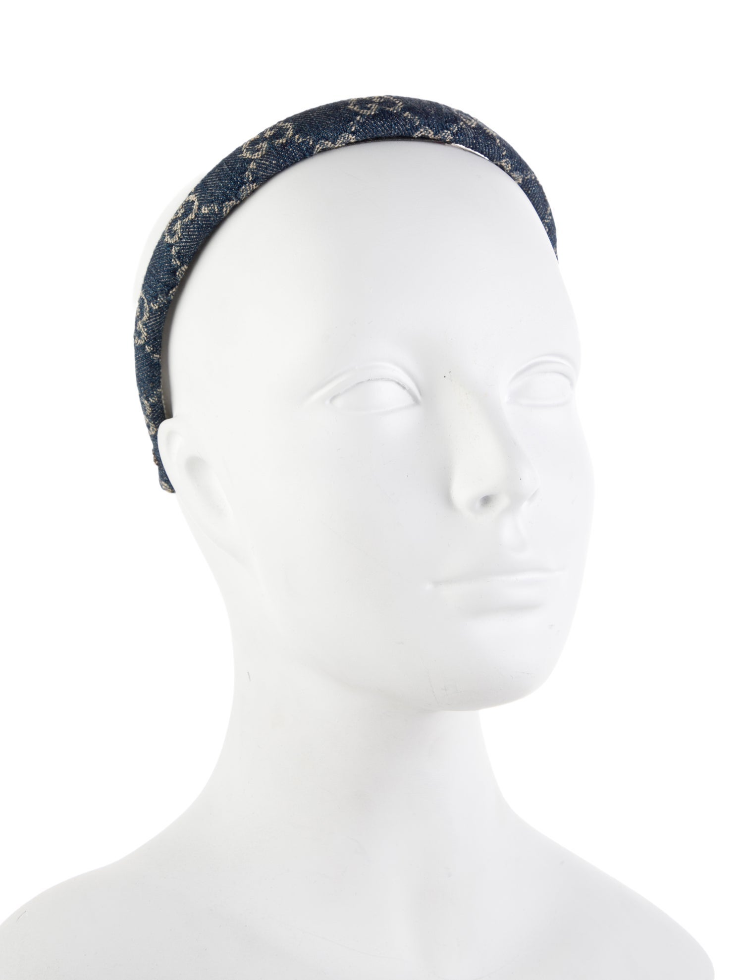 Gucci Pattern Print Denim Headband