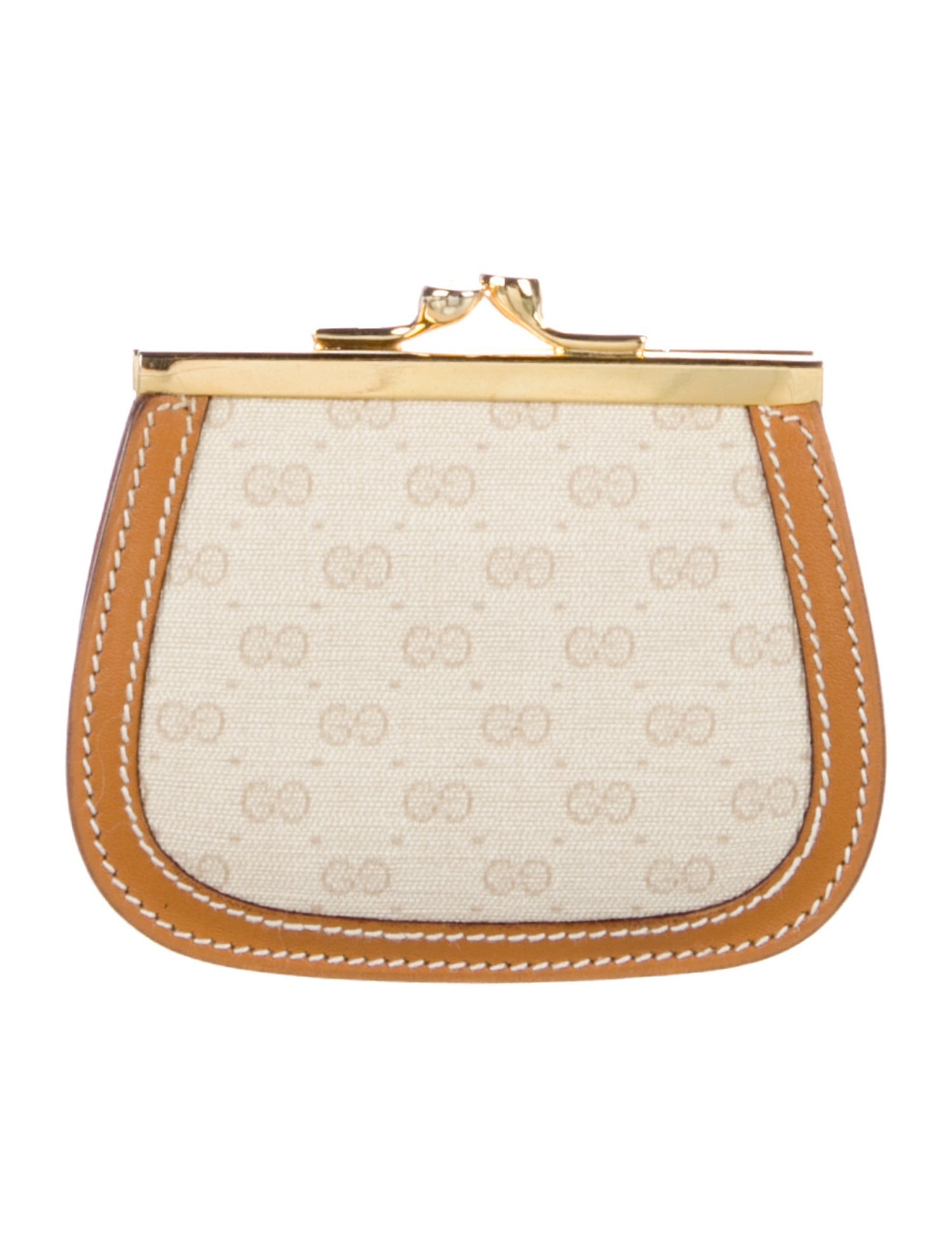 Christian Dior Vintage Romantique Compact Wallet - Neutrals