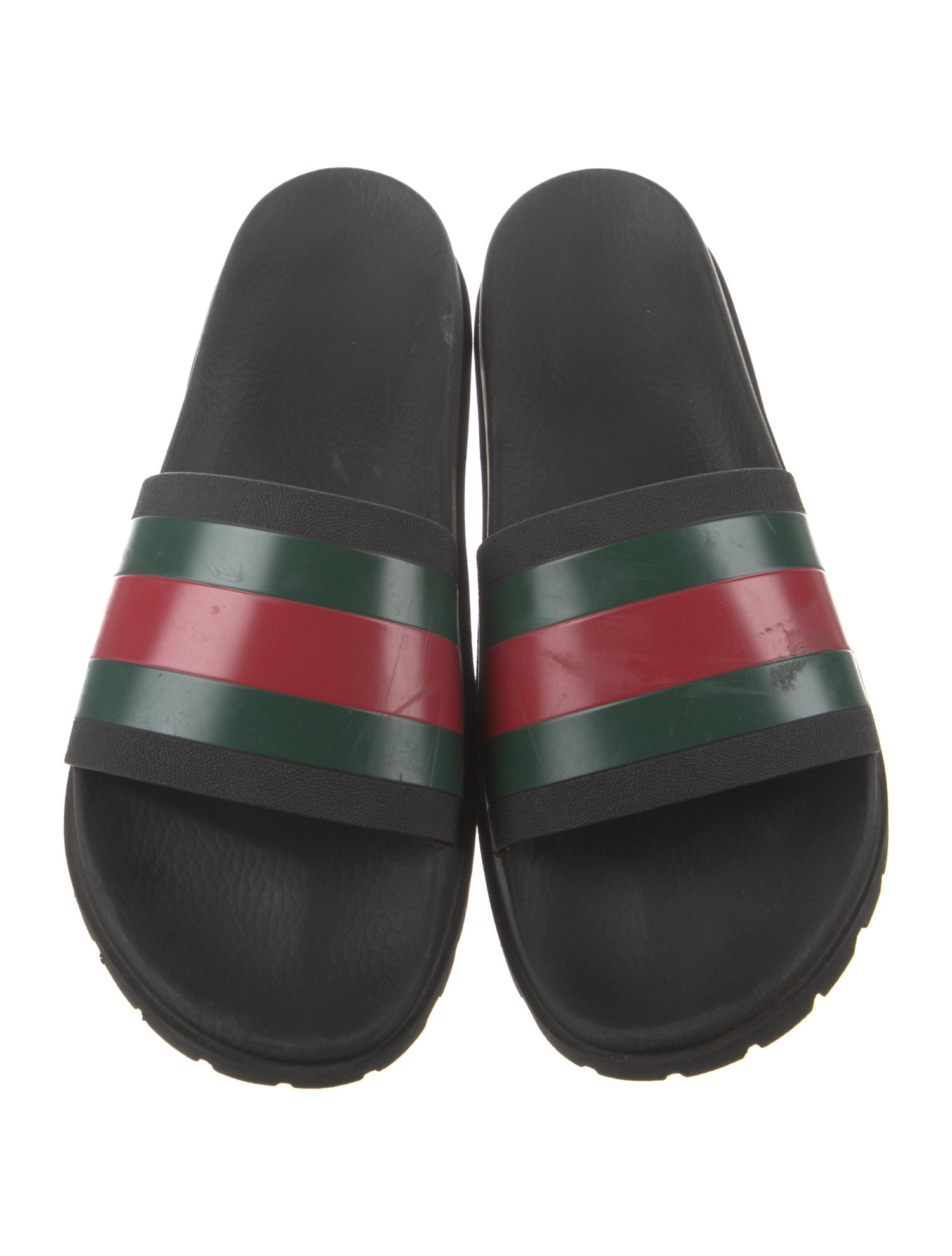 Gucci Web Accent Rubber Slides