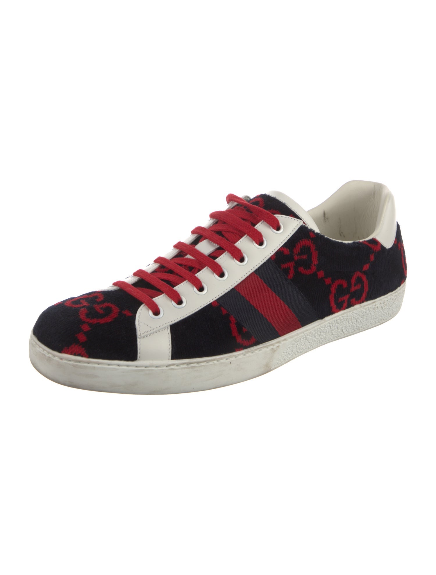 Gucci GG Logo Velvet Sneakers