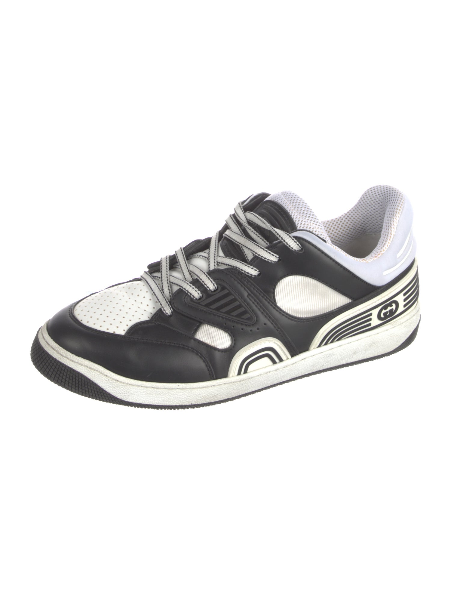 Gucci Interlocking G Logo Leather Sneakers