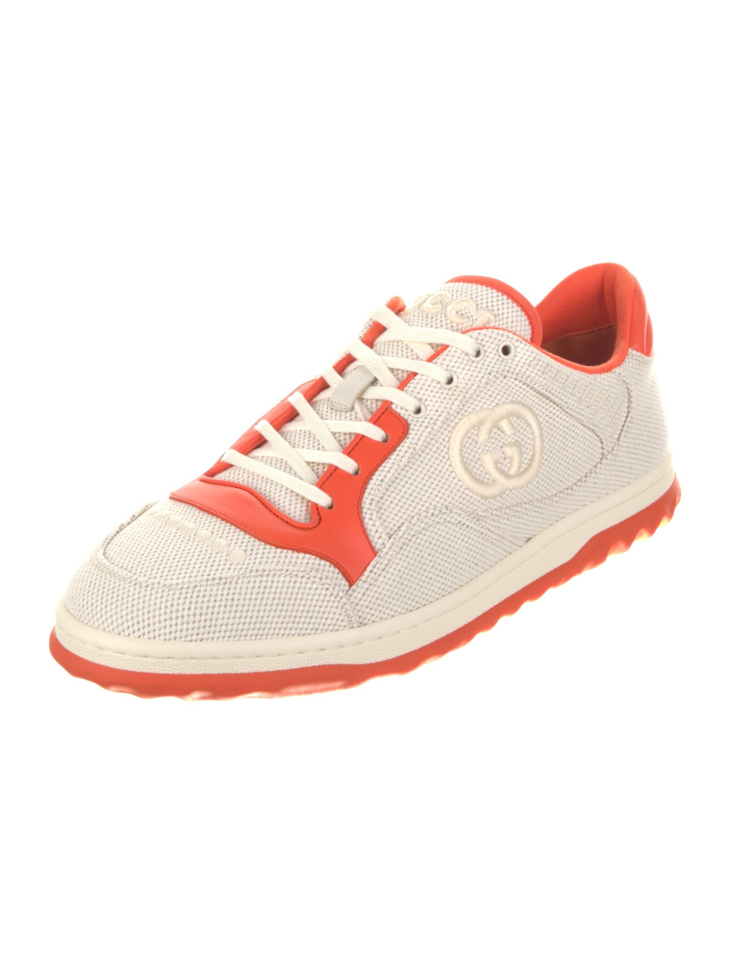 Gucci Canvas Colorblock Pattern Sneakers