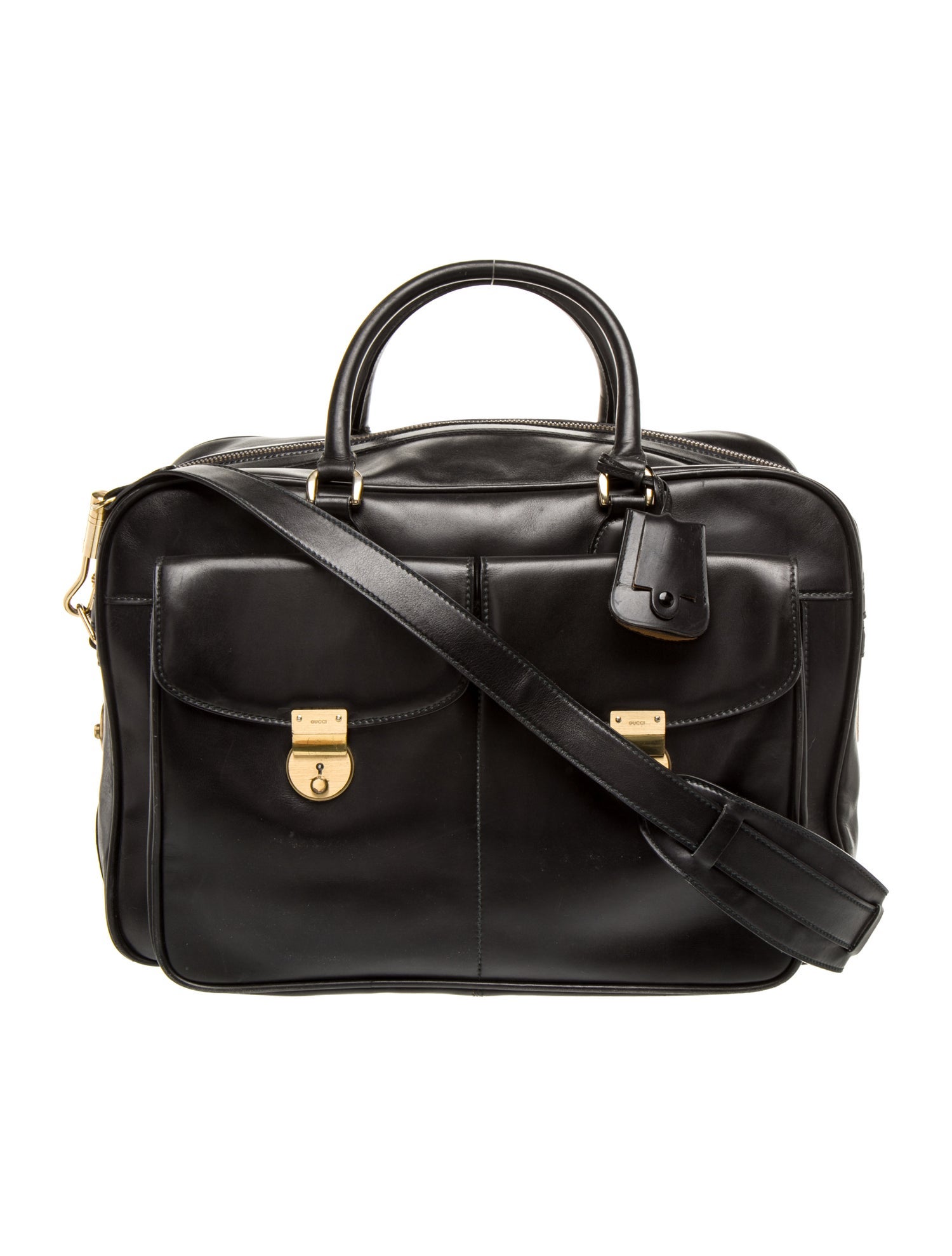 Gucci Leather Travel Briefcase