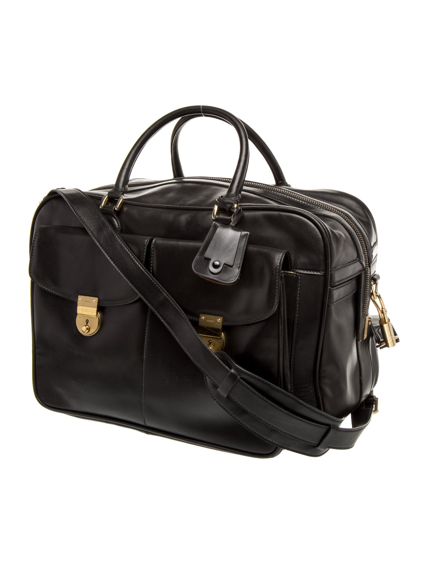 Gucci Leather Travel Briefcase