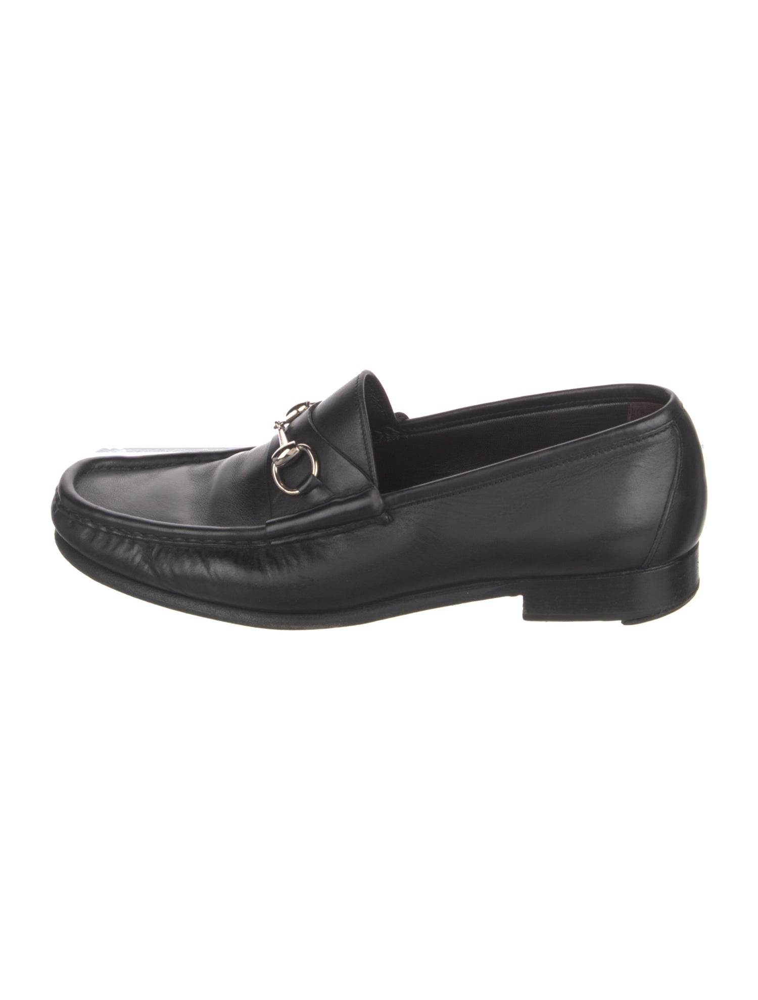 Gucci Horsebit Accent Leather Dress Loafers