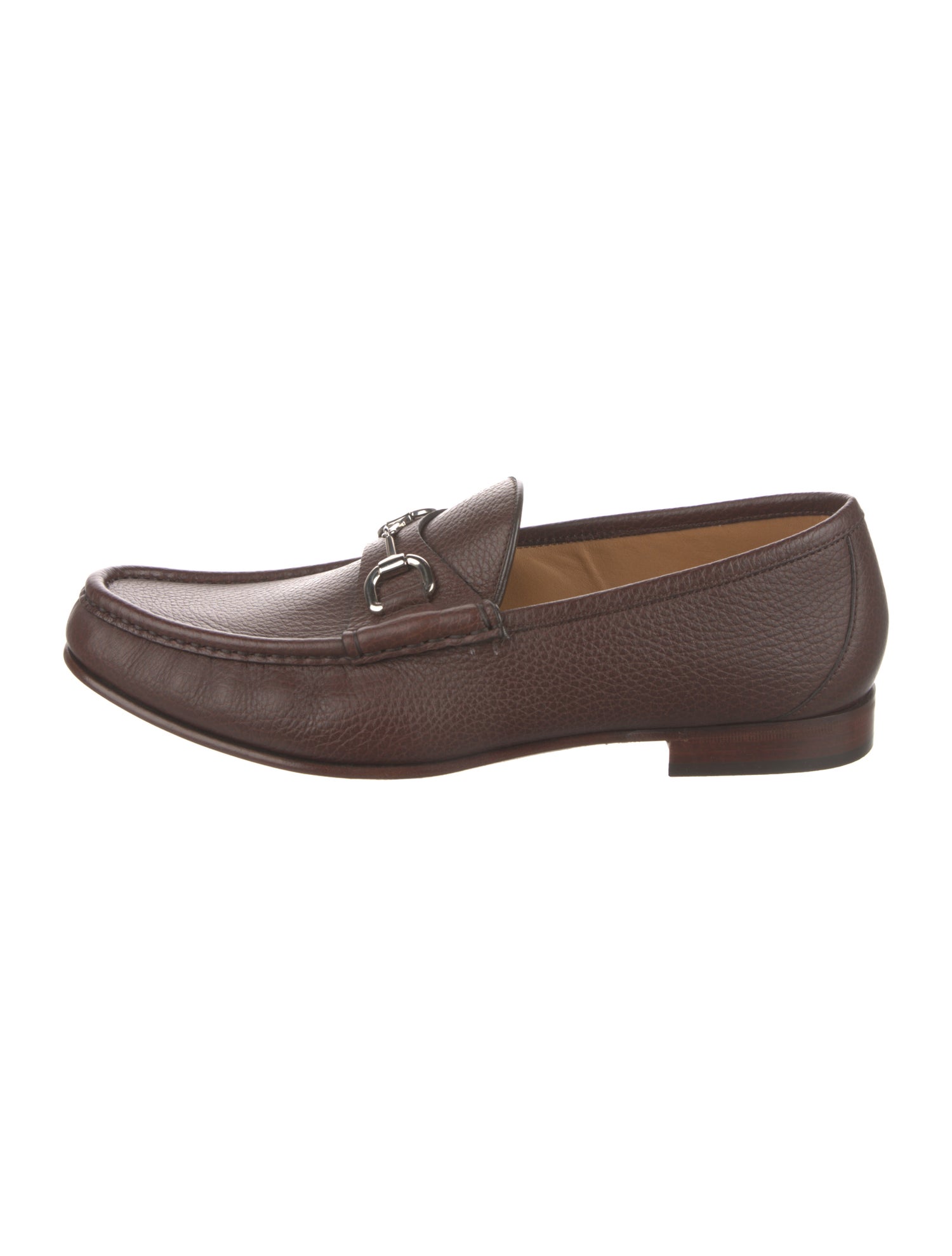 Gucci Horsebit Accent Leather Dress Loafers