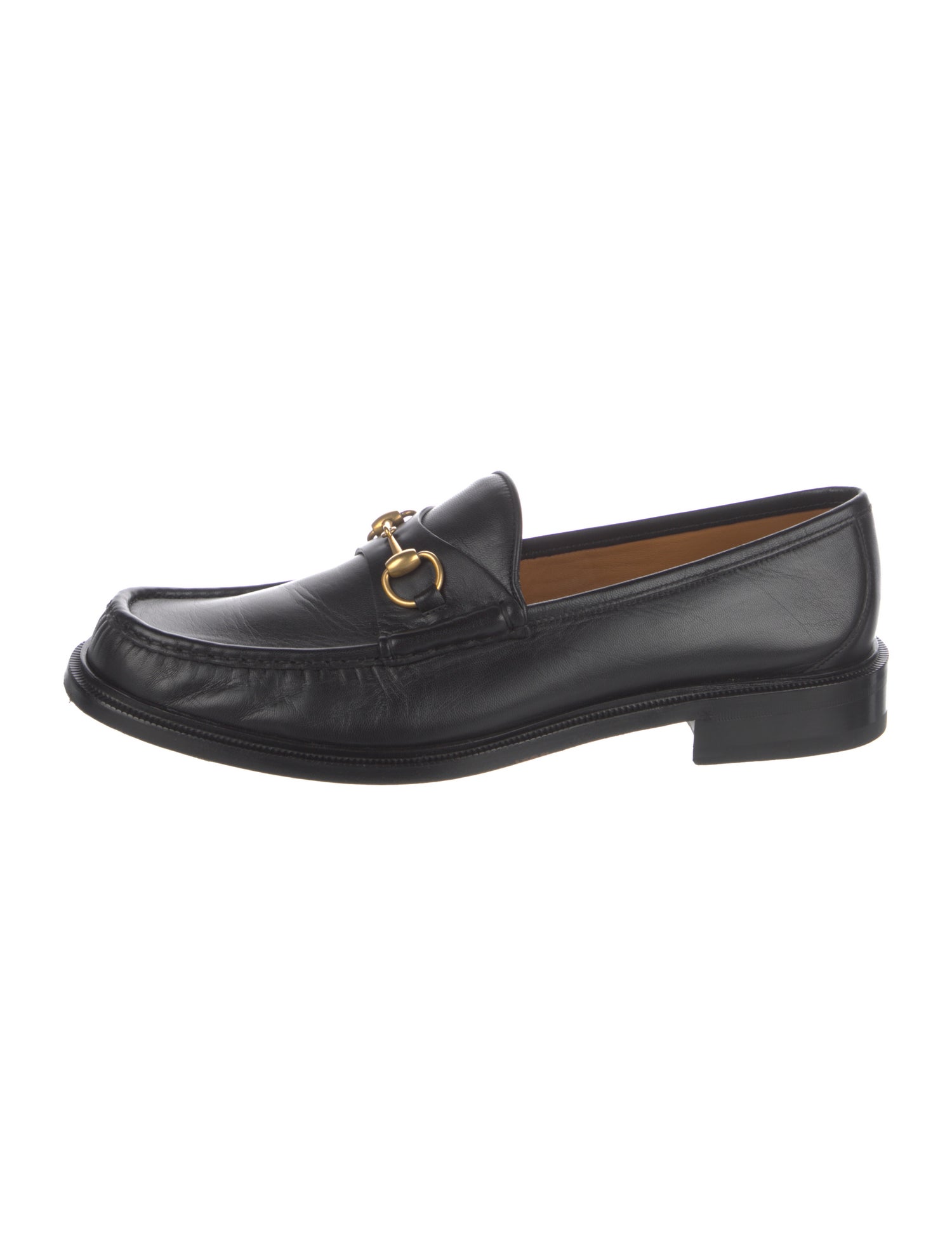 Gucci Horsebit Accent Leather Dress Loafers