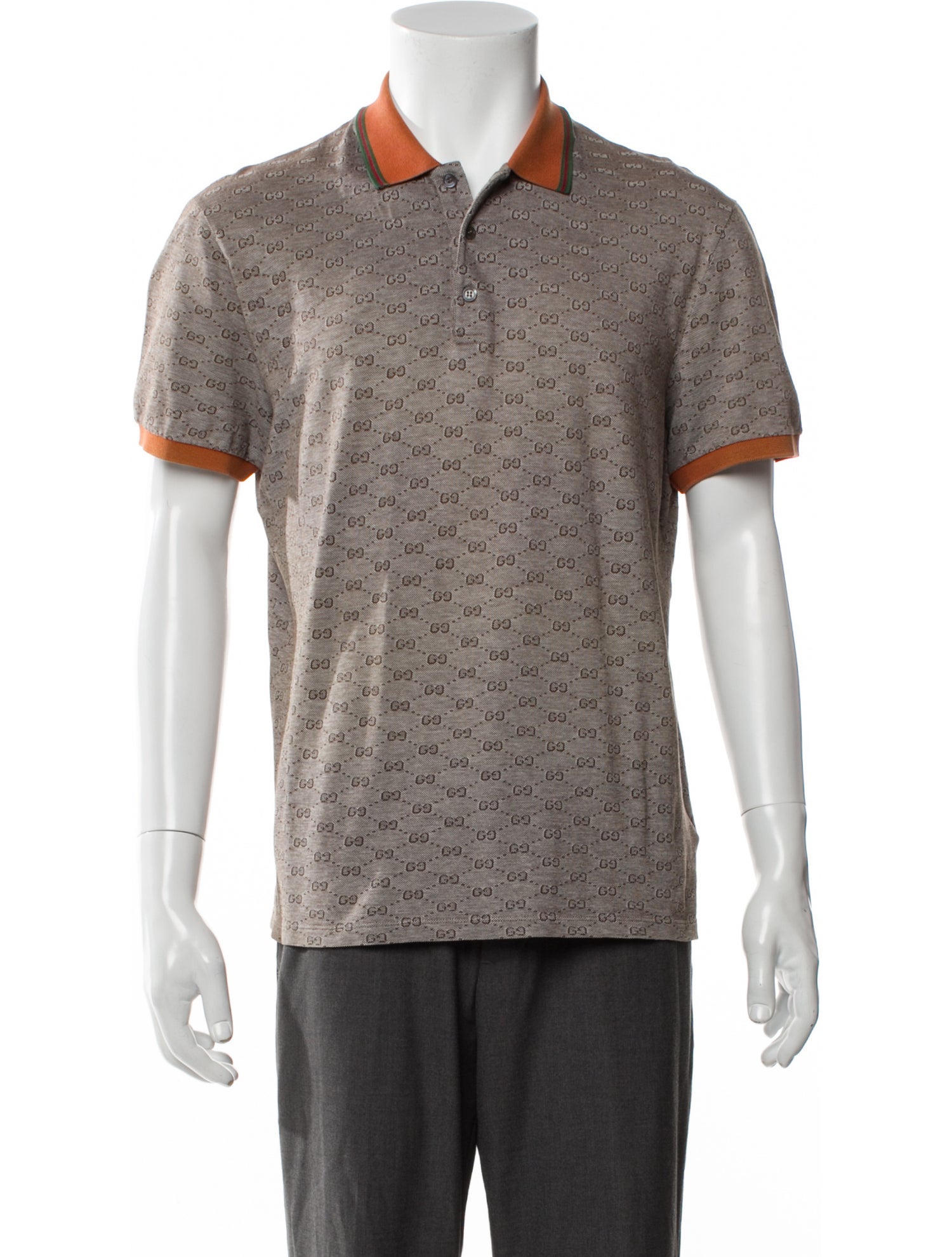 Gucci GG Logo Collar Polo Shirt