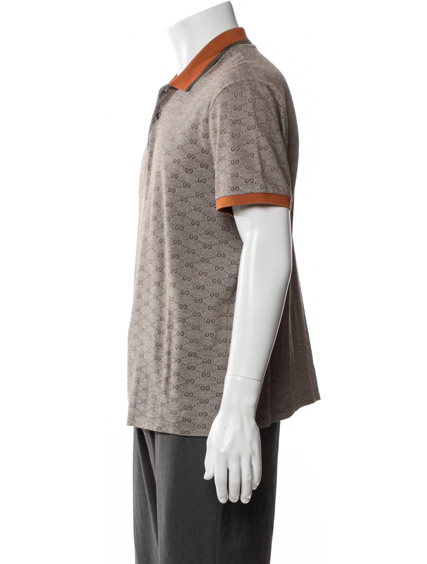 Gucci GG Logo Collar Polo Shirt