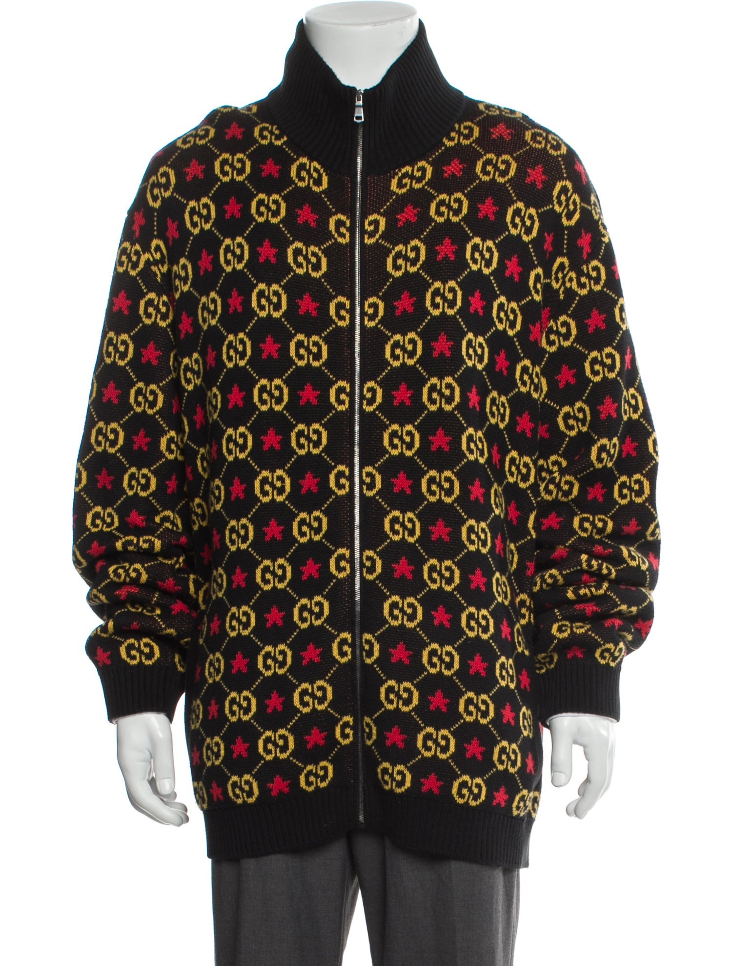 Gucci GG Logo Turtleneck Cardigan