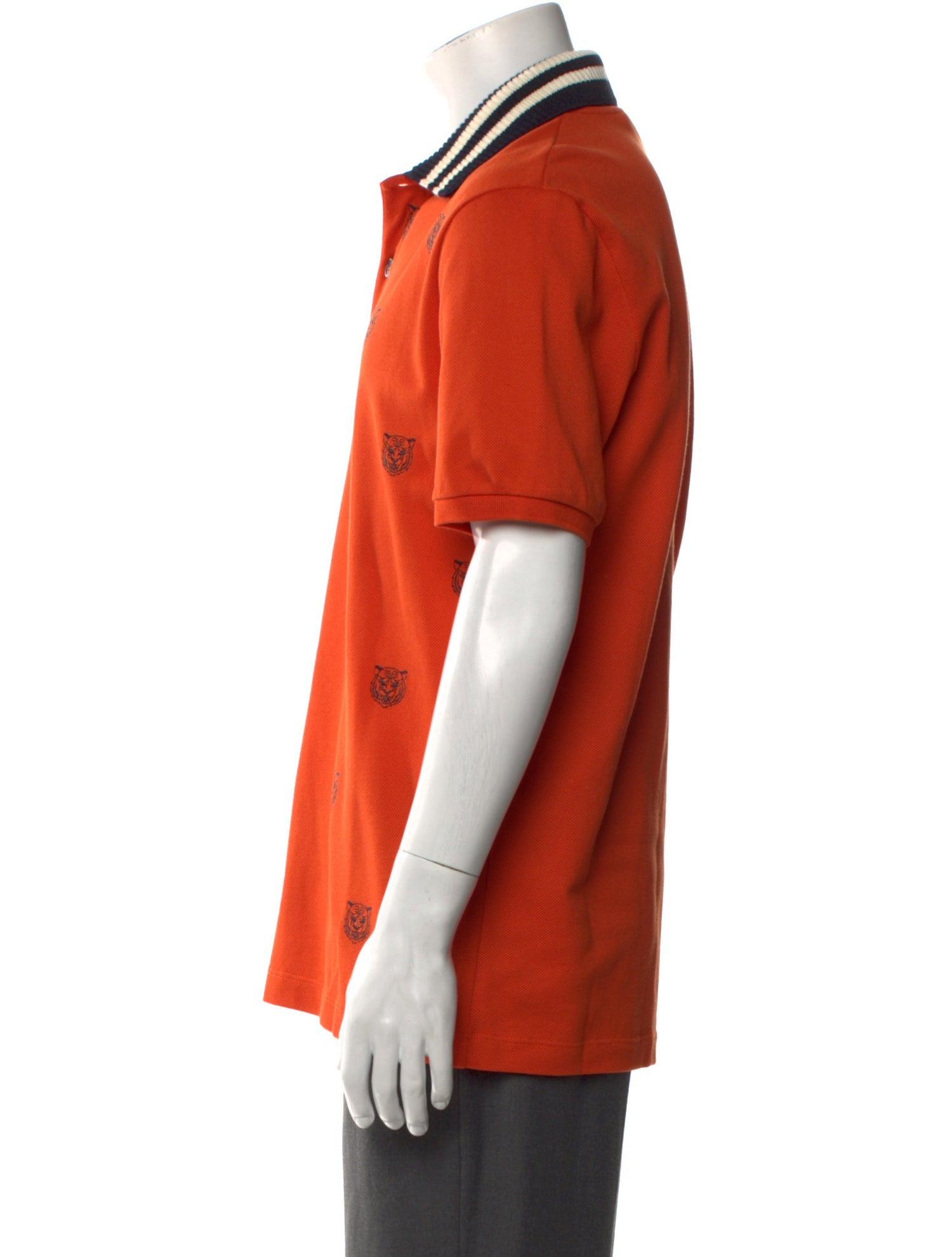 Gucci Printed Collar Polo Shirt