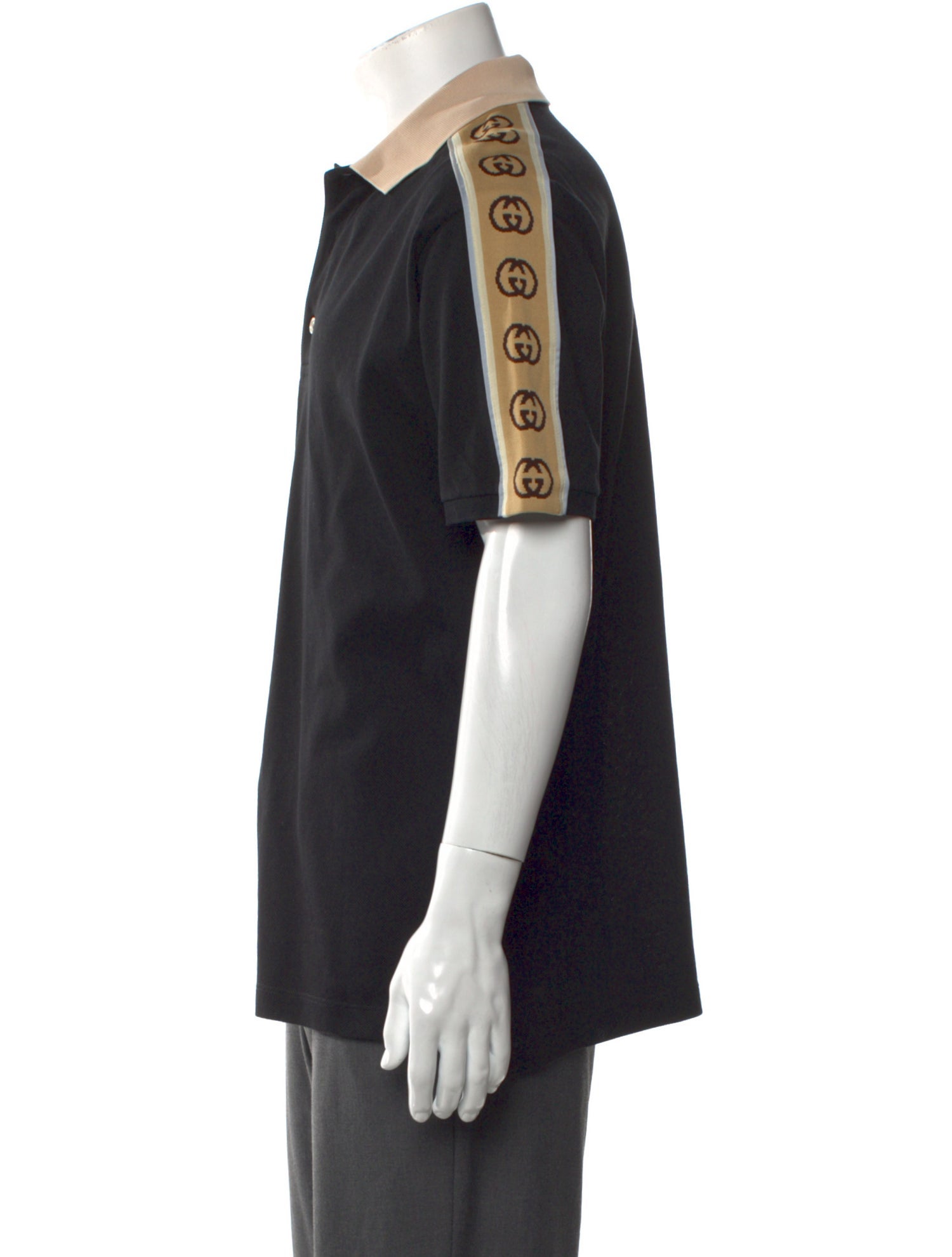 Gucci Interlocking G Logo Collar Polo Shirt