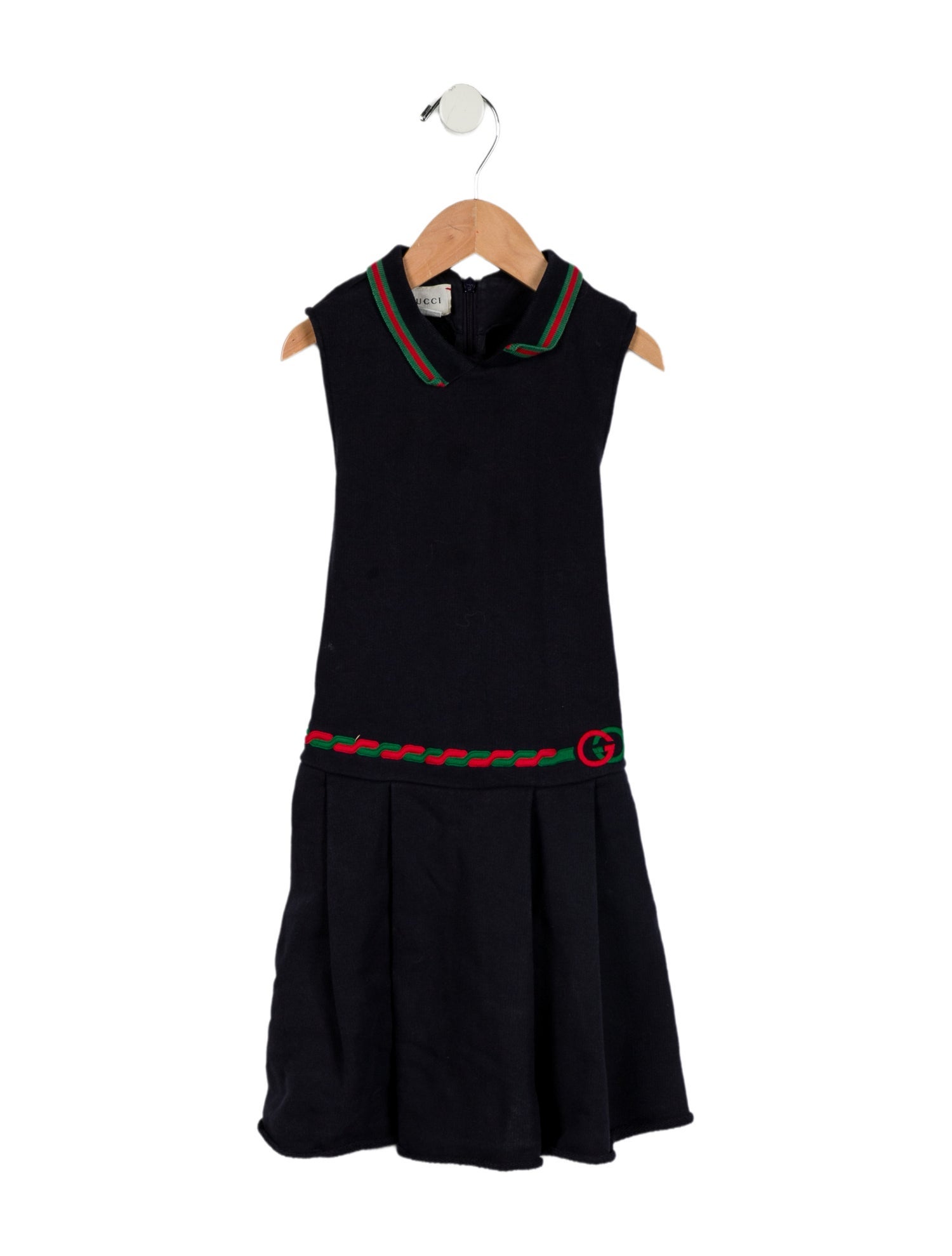 Gucci Girls' Sleeveless Web Dress