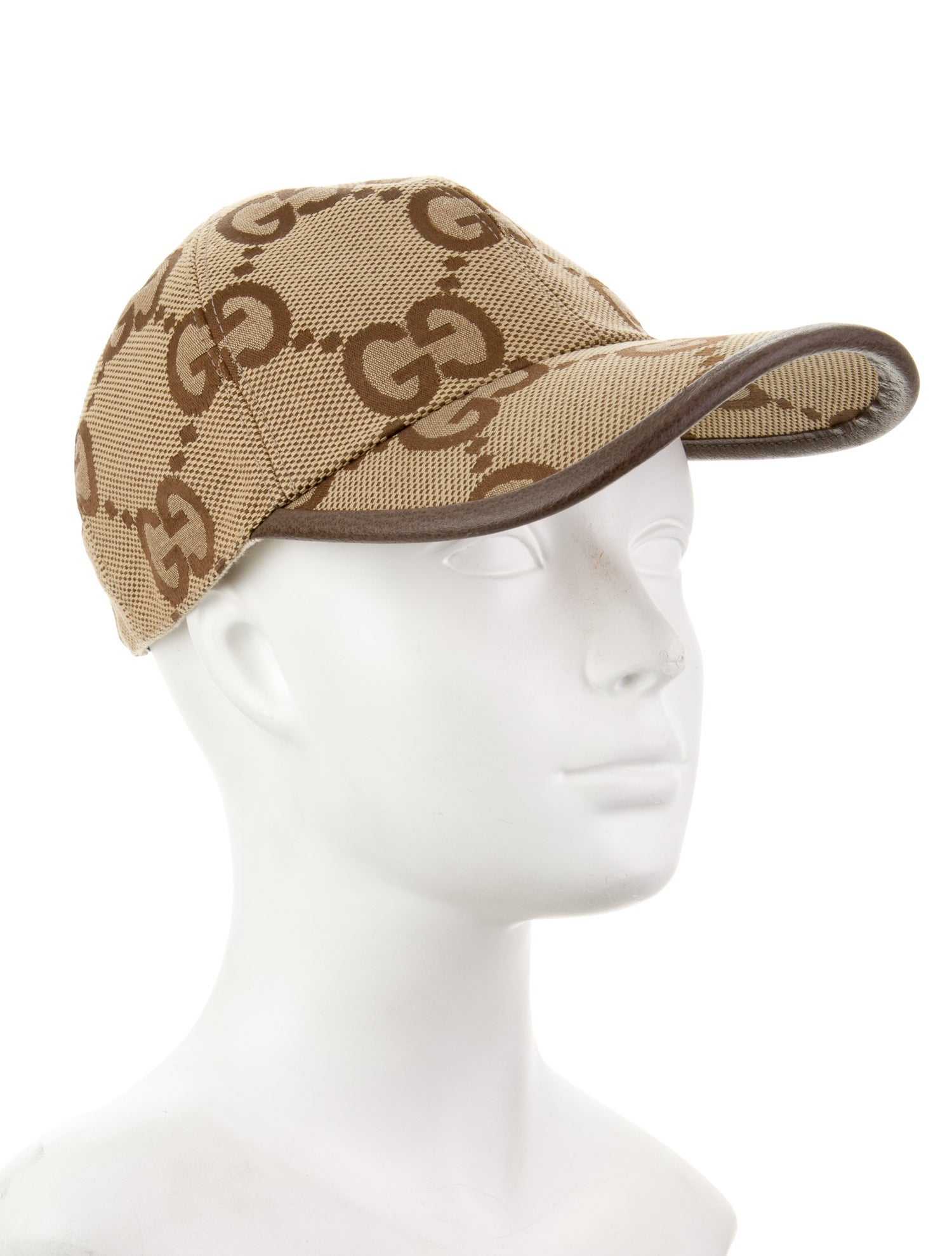 Gucci Pattern Print Canvas Baseball Hat