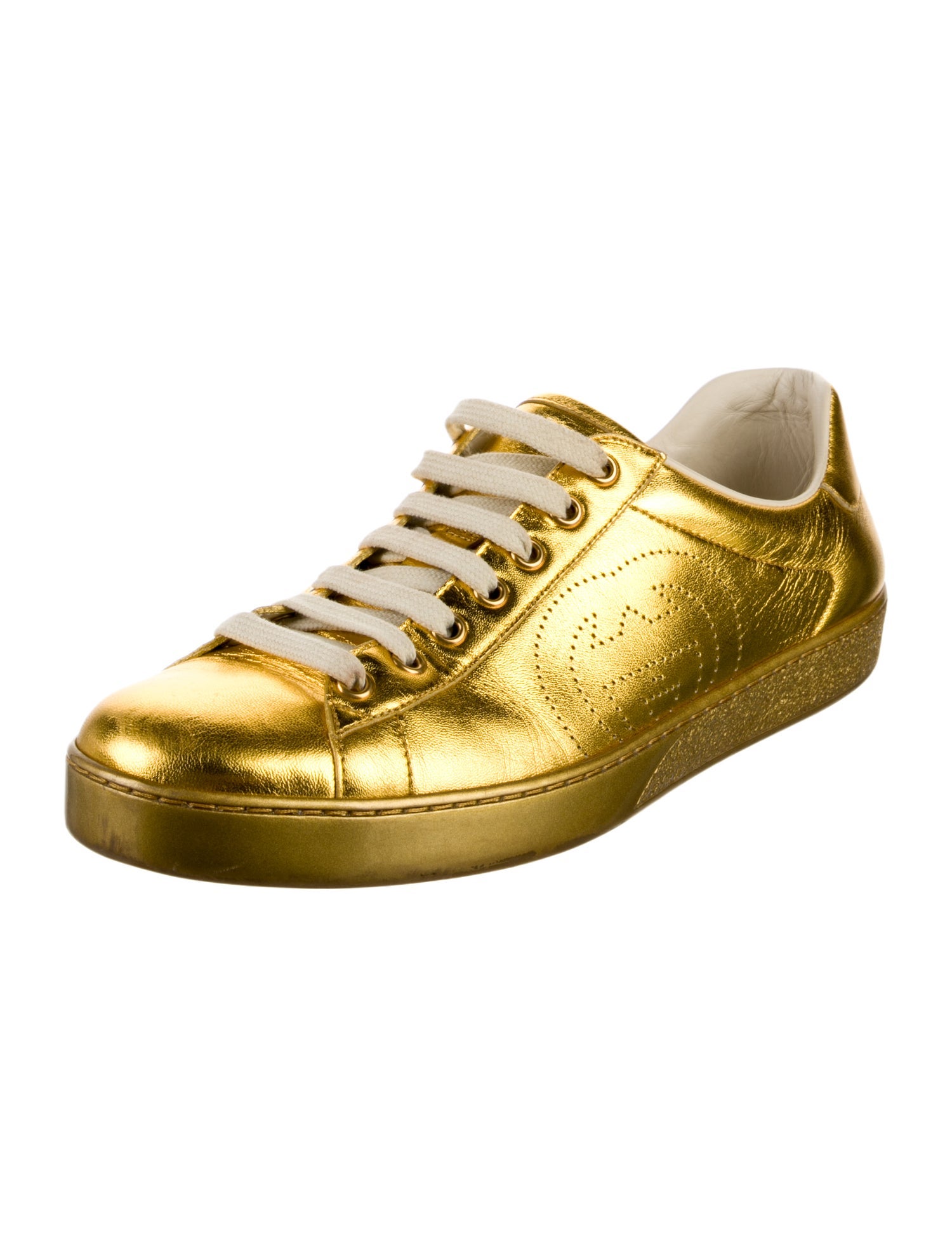 Gucci Interlocking G Logo Leather Sneakers