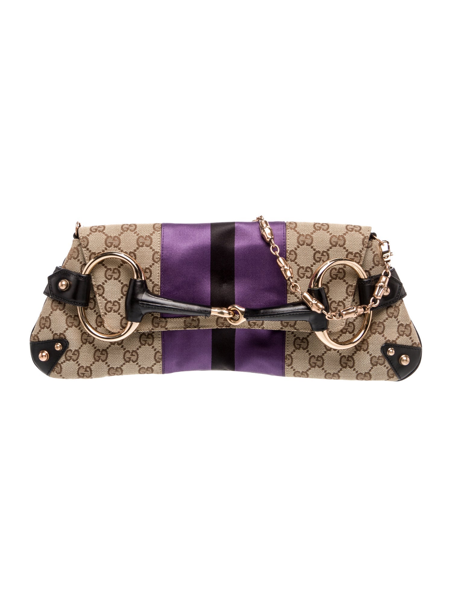 Gucci GG Canvas Horsebit Chain Small