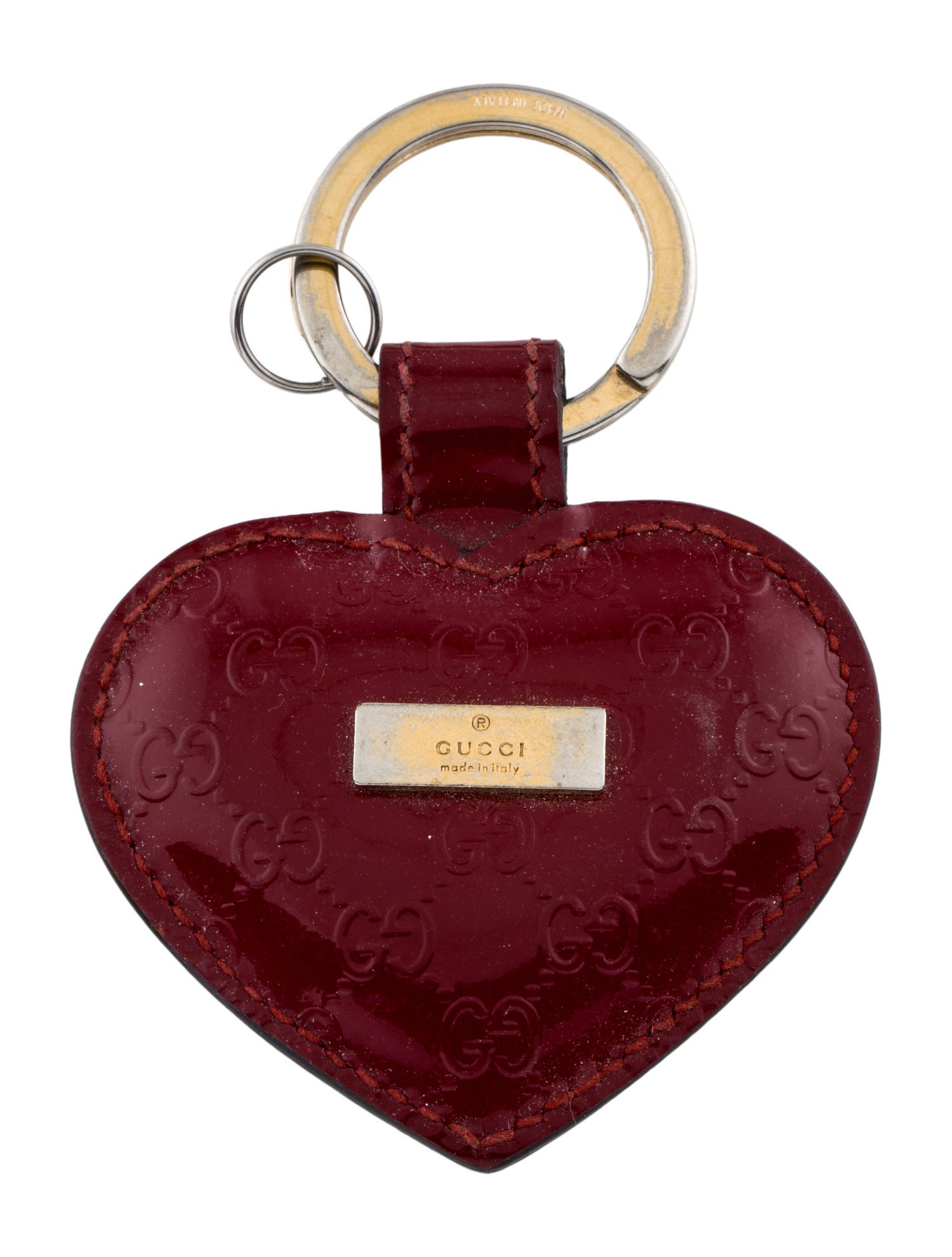 Gucci Heart Micro GG Keychain