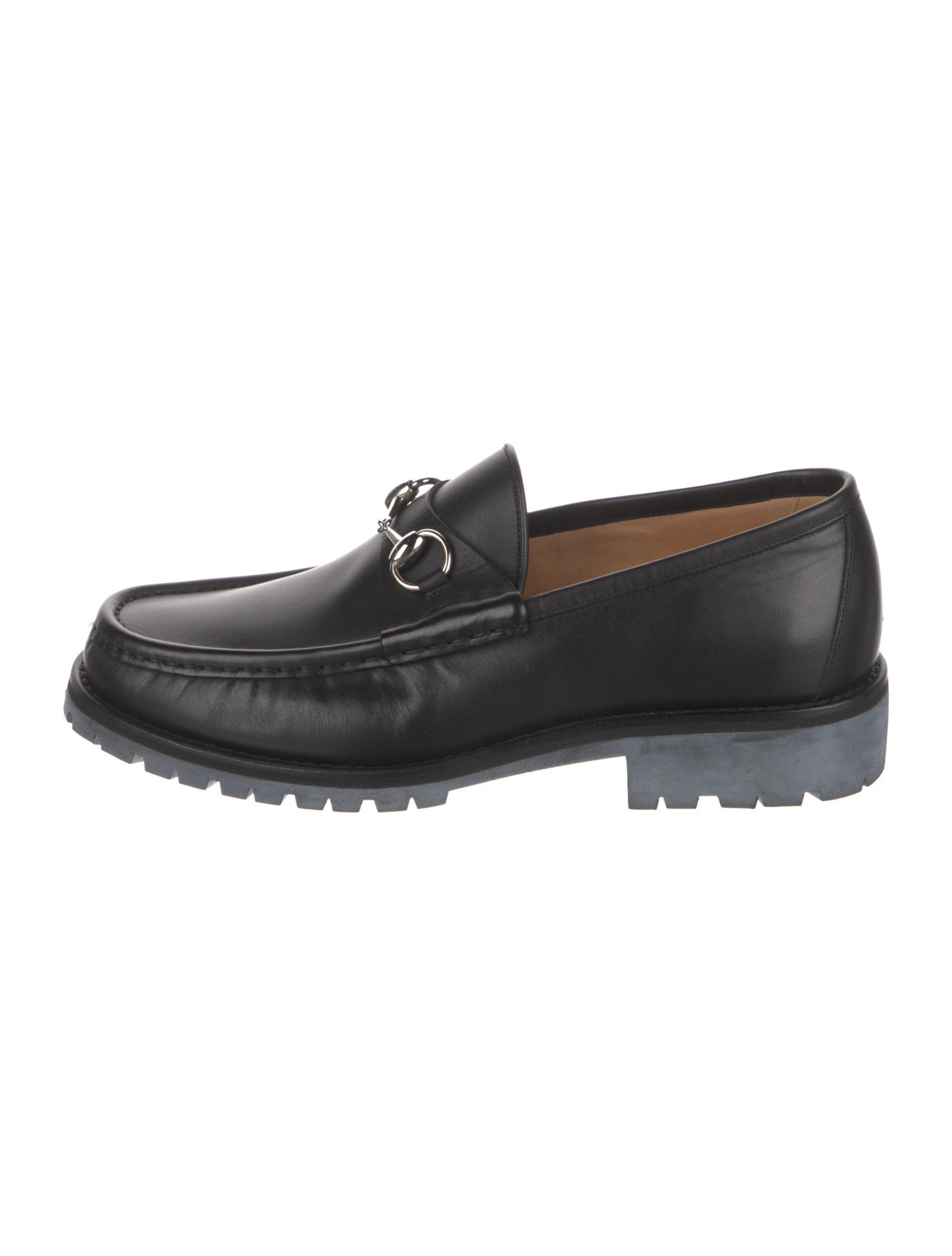 Gucci Horsebit Accent Leather Dress Loafers