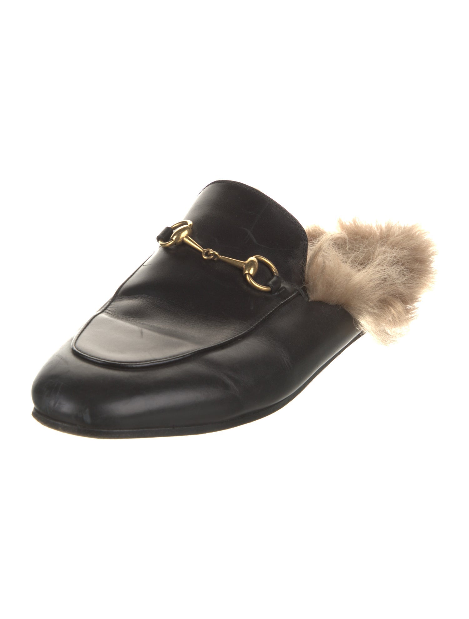 Gucci Horsebit Accent Leather Mules