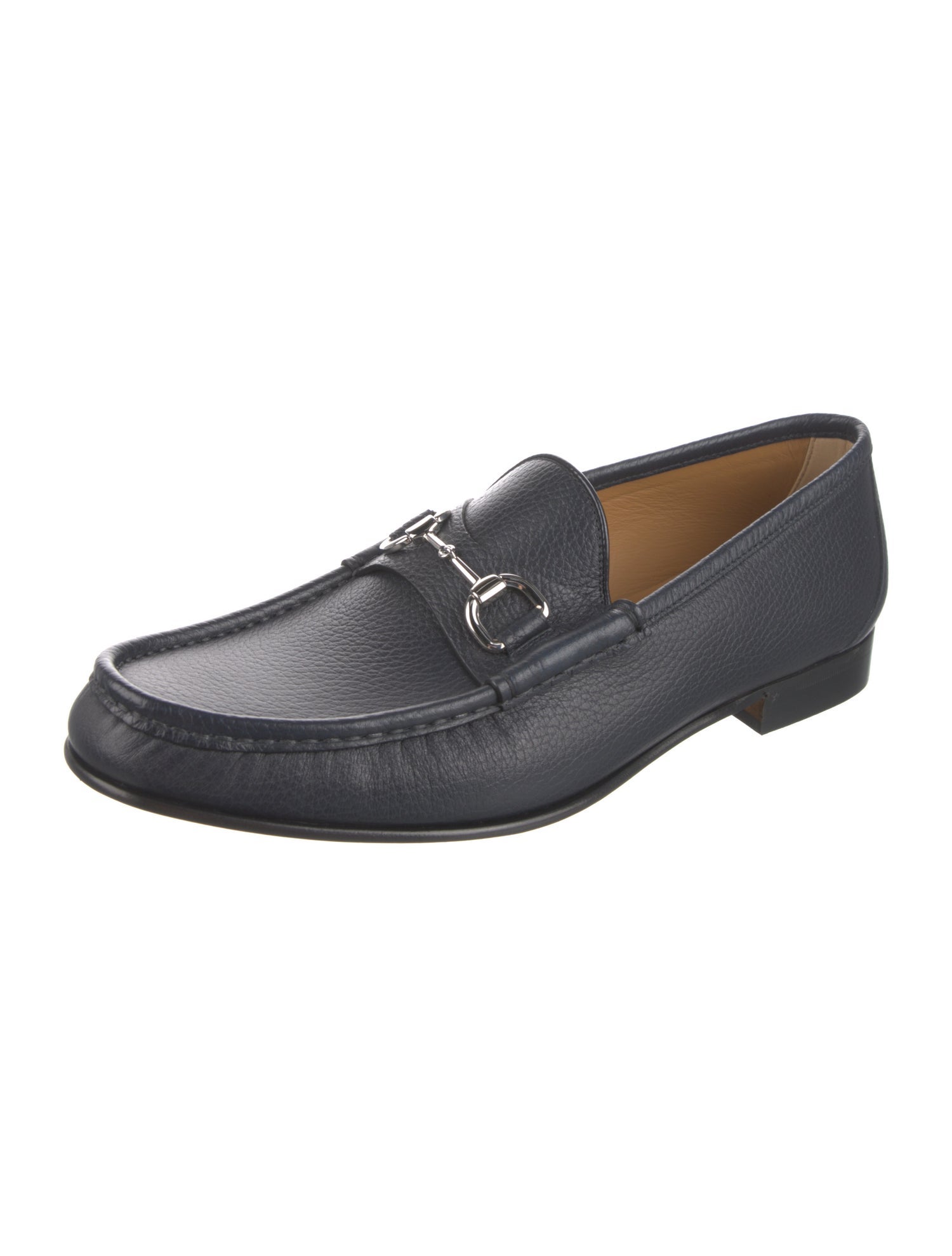 Gucci Horsebit Accent Leather Loafers