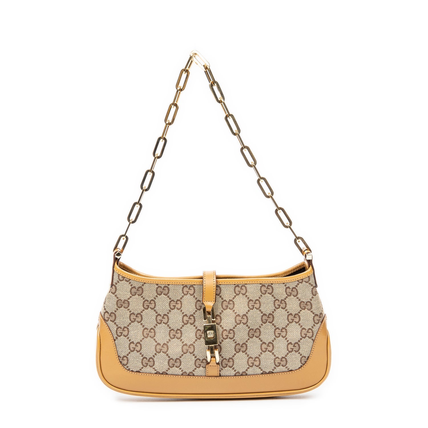 Gucci Canvas Jackie Chain Hobo w/ Tags