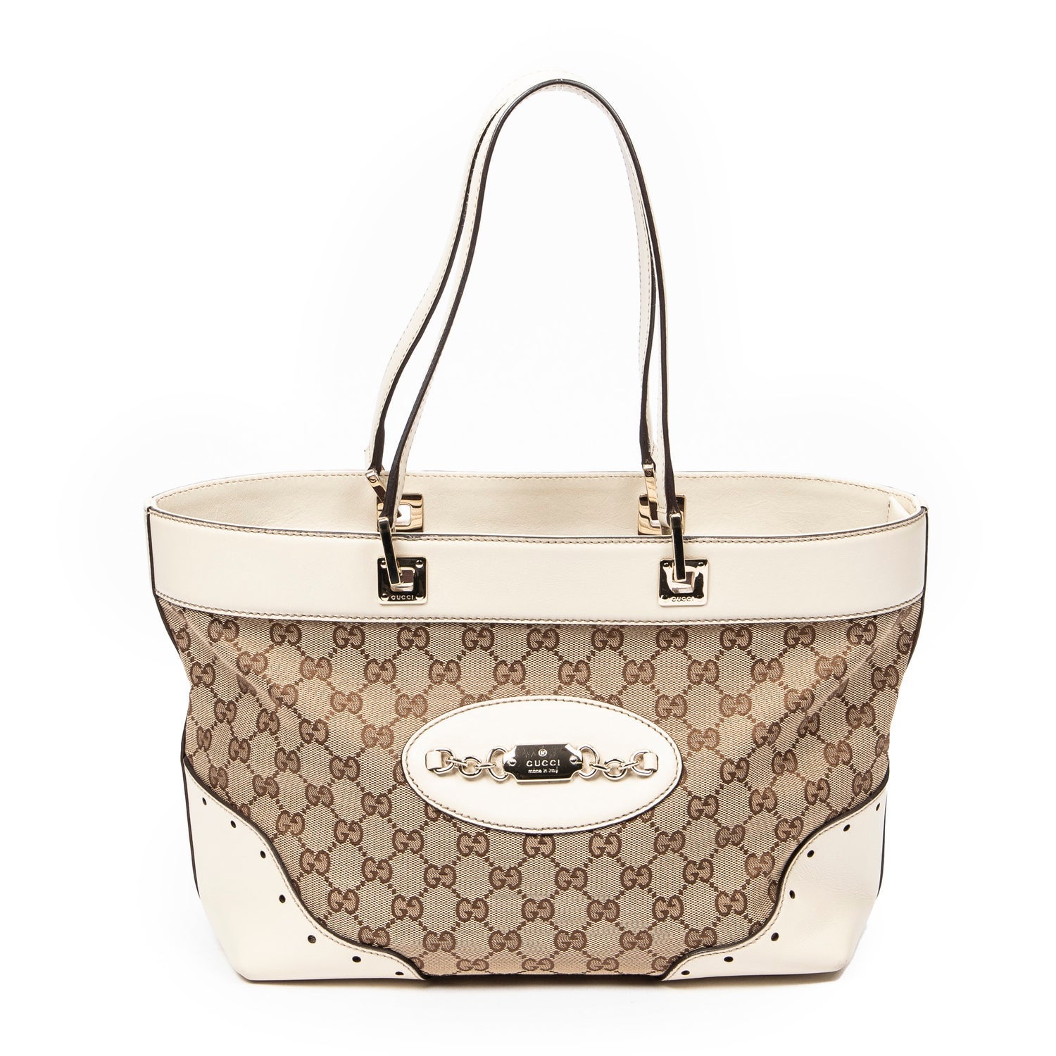 Gucci Canvas Punch Tote w/ Tags
