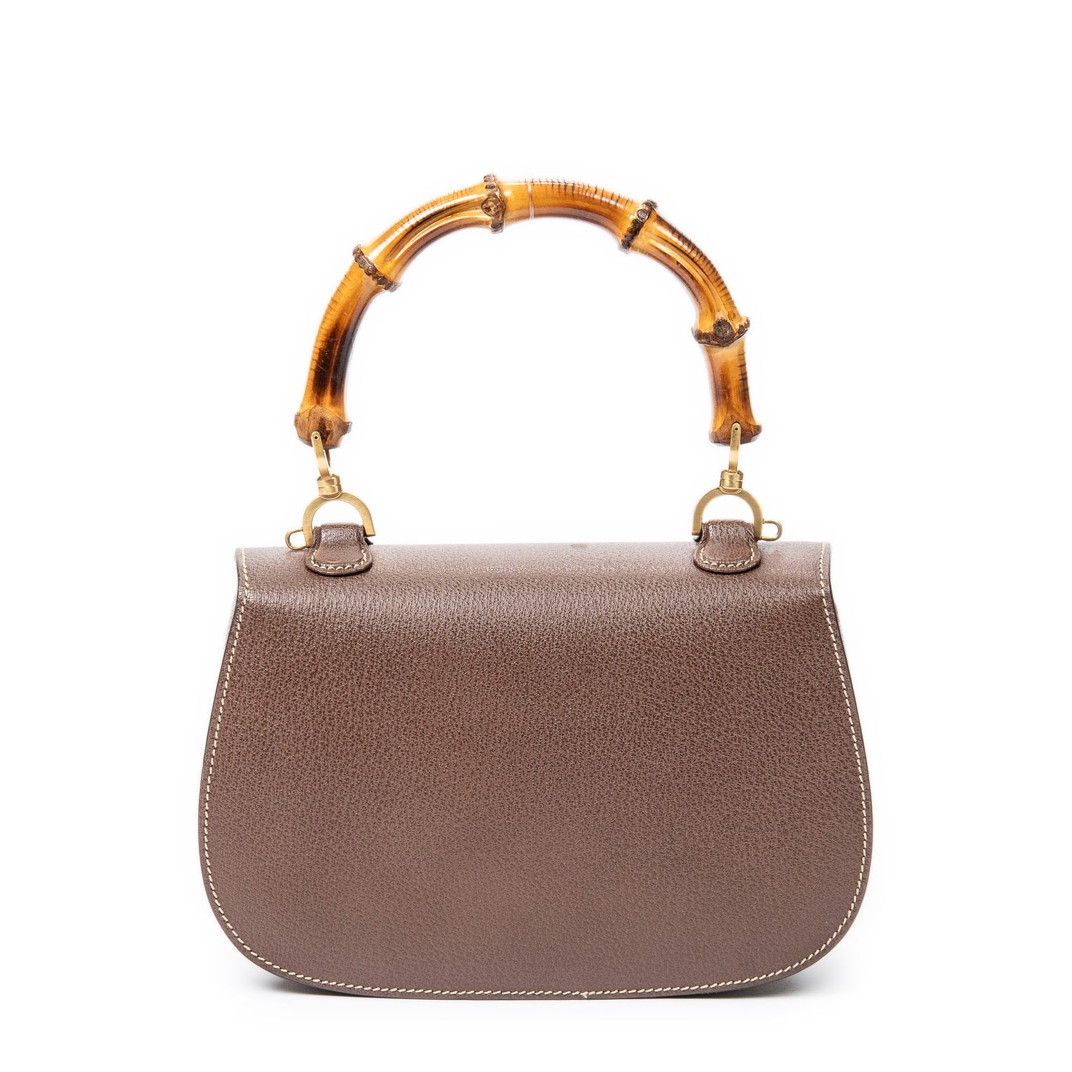 Gucci Leather Medium Bamboo Top Handle Flap w/ Tags