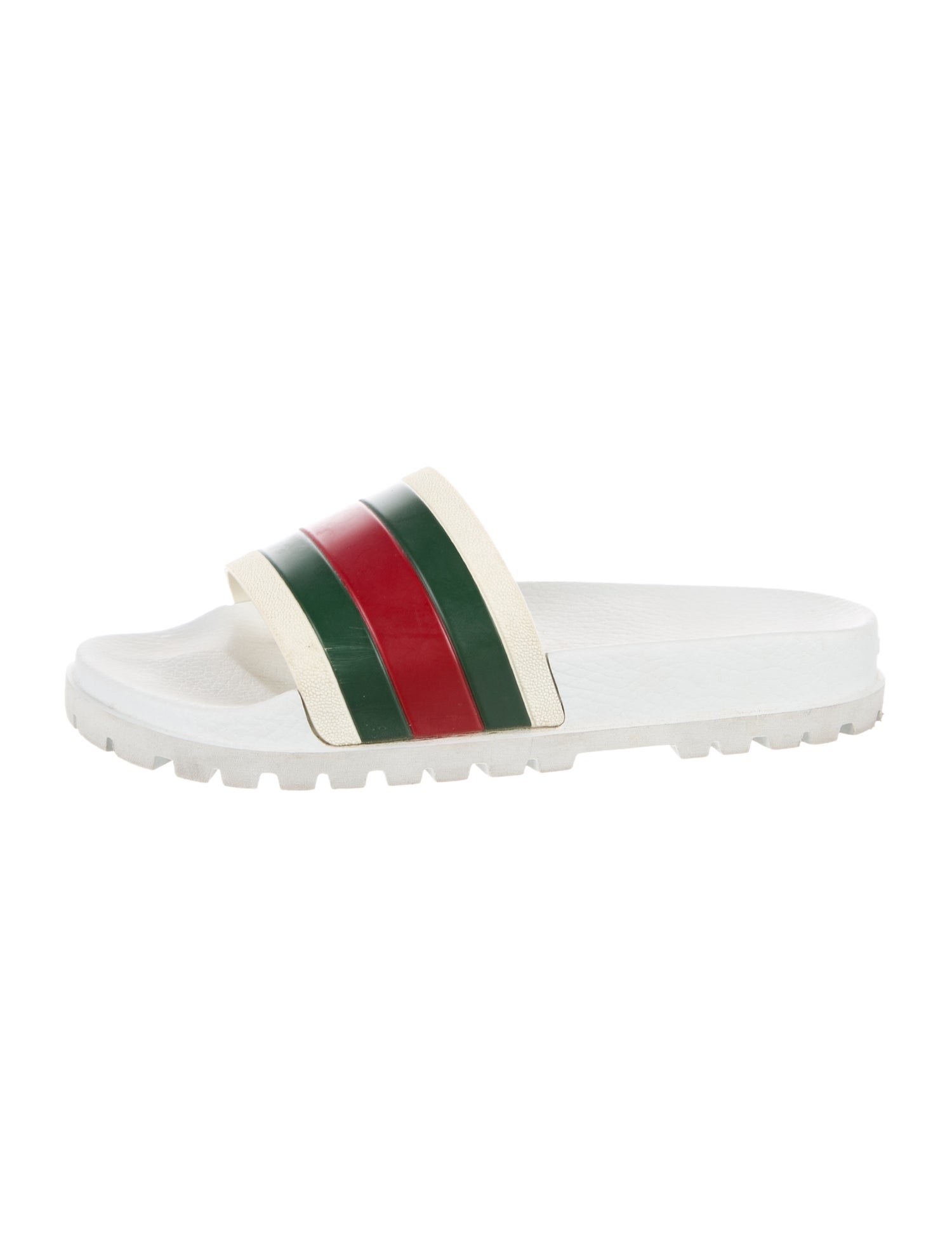 Gucci Web Accent Rubber Slides