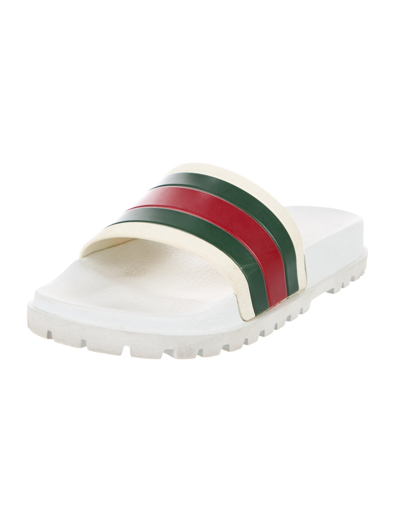Gucci Web Accent Rubber Slides