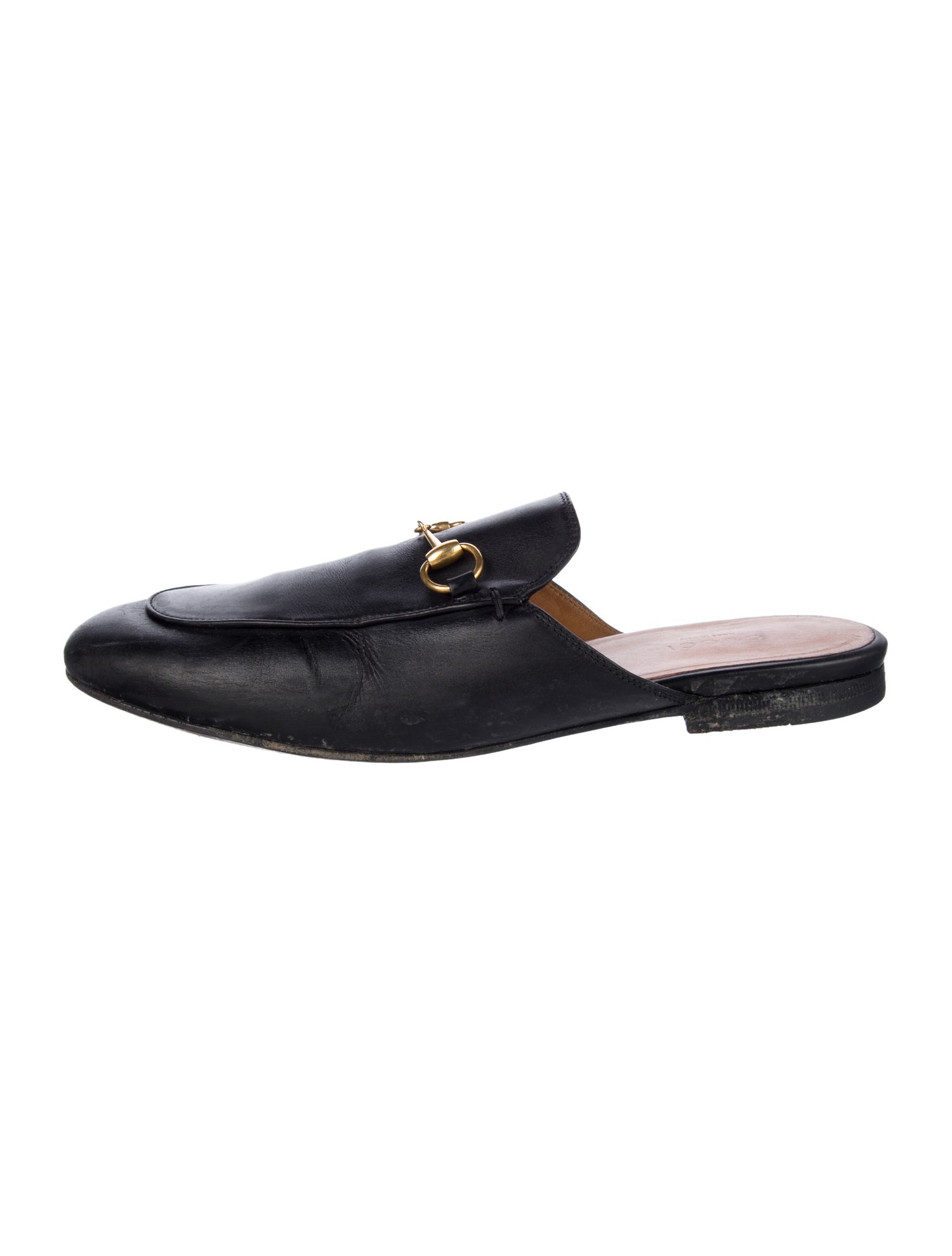 Gucci Horsebit Accent Leather Mules