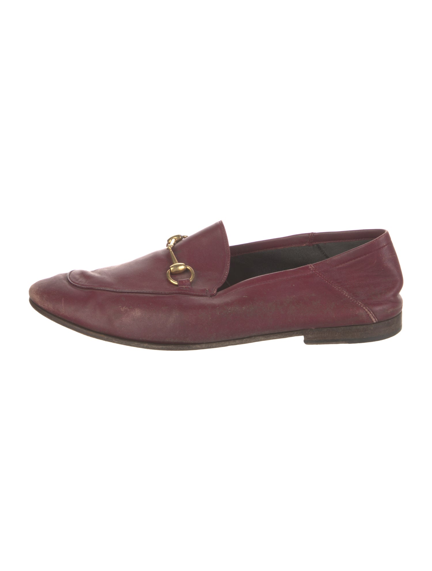 Gucci Horsebit Accent Leather Loafers