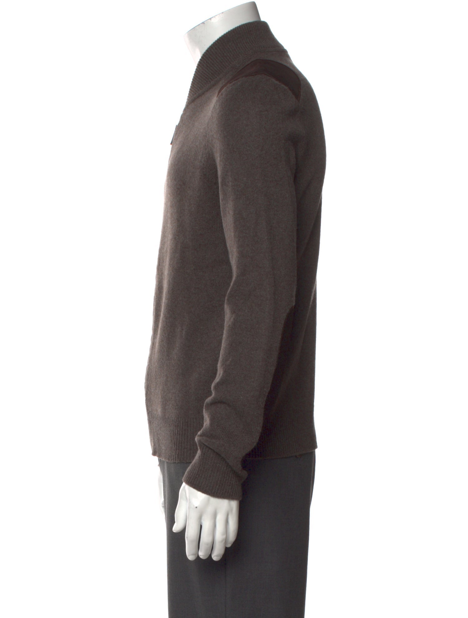 Gucci Wool Mock Neck Cardigan