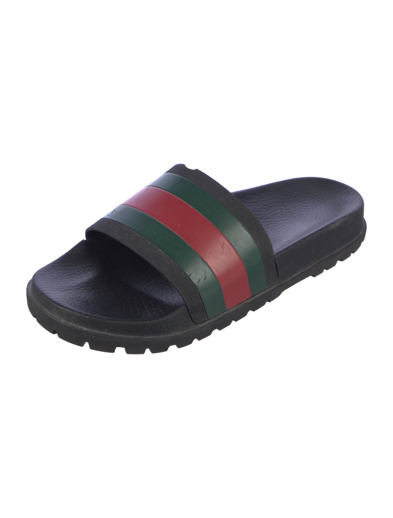 Gucci Web Accent Rubber Slides