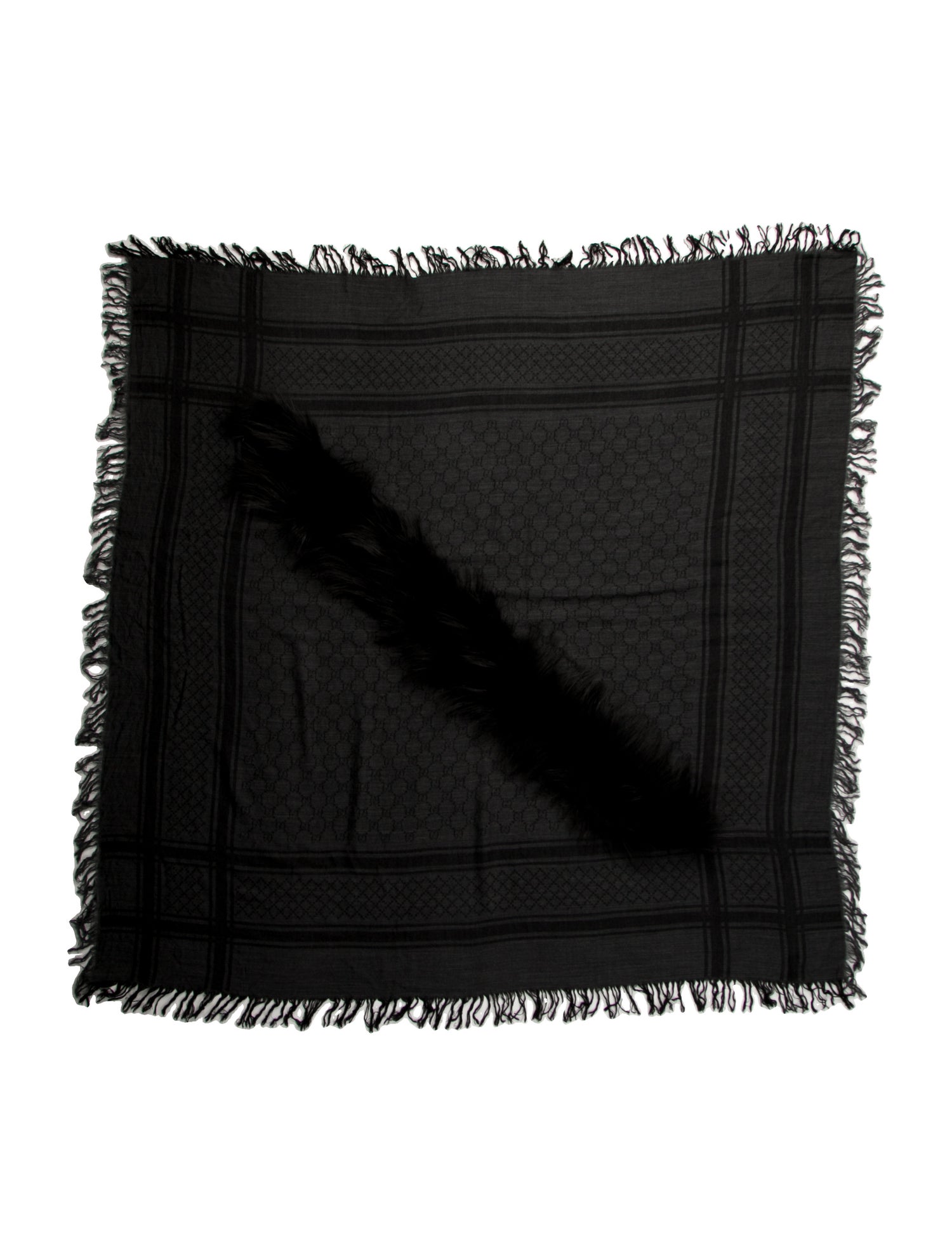 Gucci Wool Printed Scarf