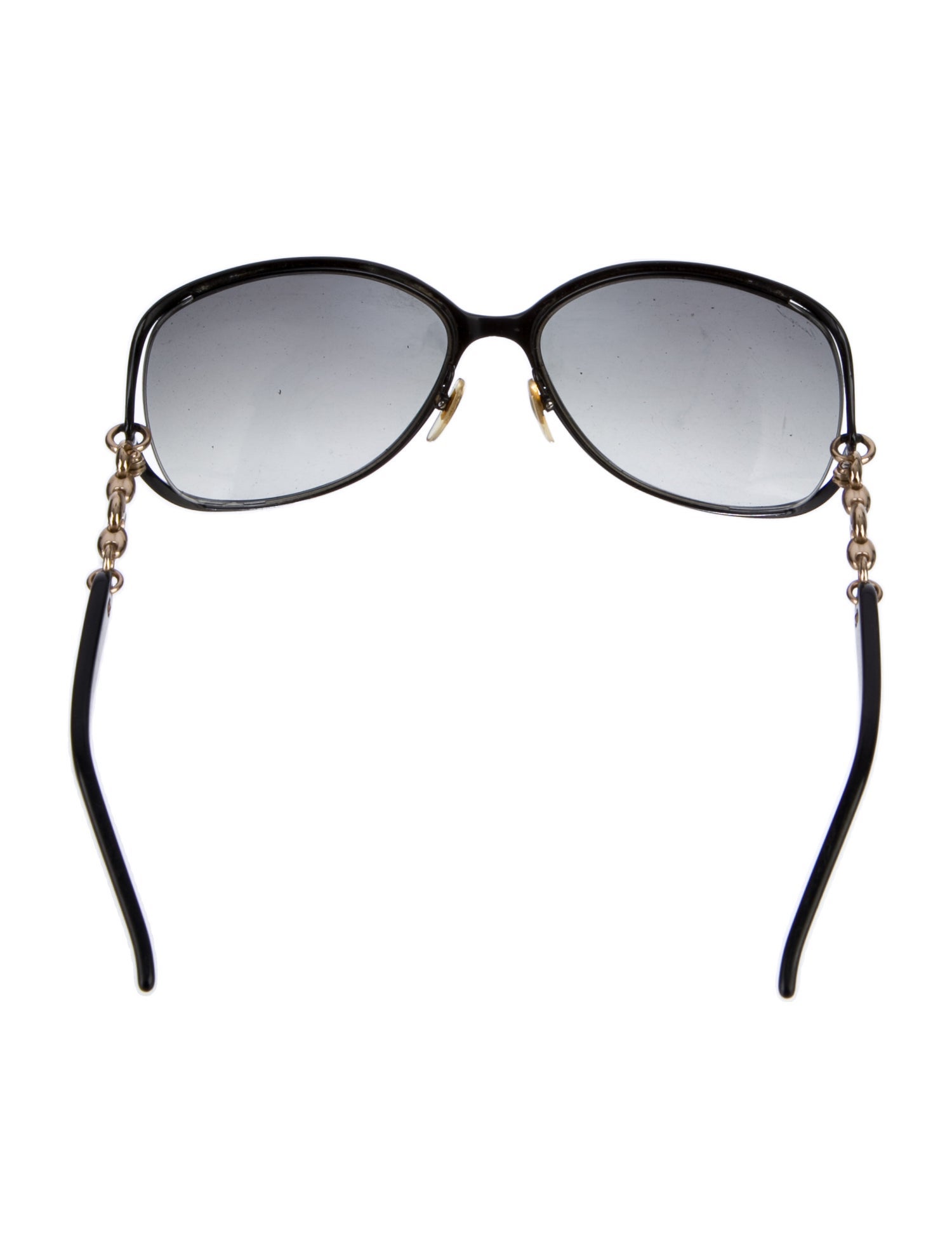 Gucci Marina Chain Accent Oversize Sunglasses