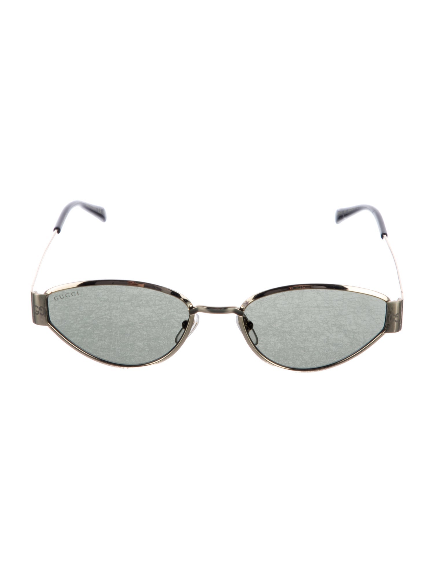 Gucci Web Accent Round Sunglasses