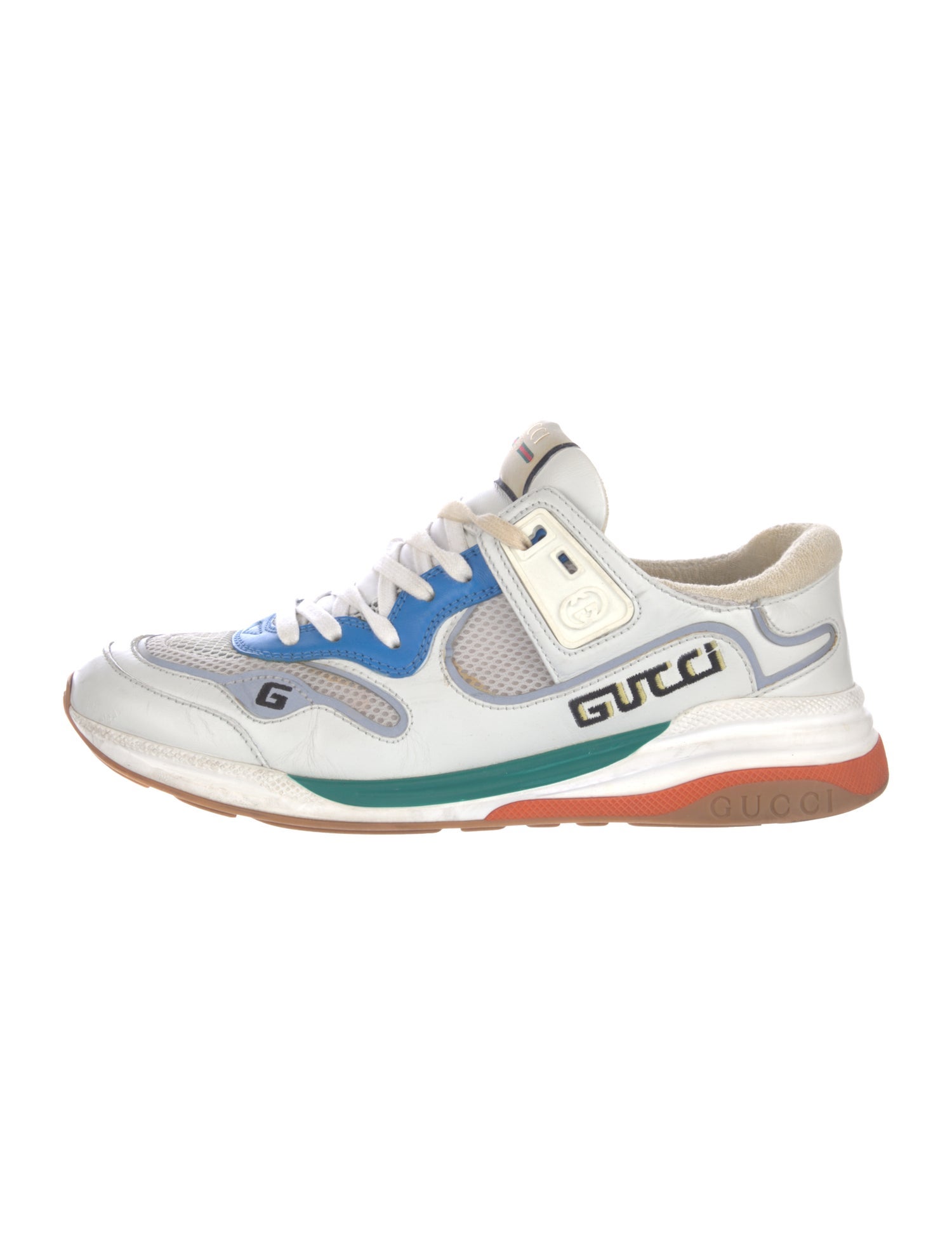 Gucci Interlocking G Logo Leather Sneakers