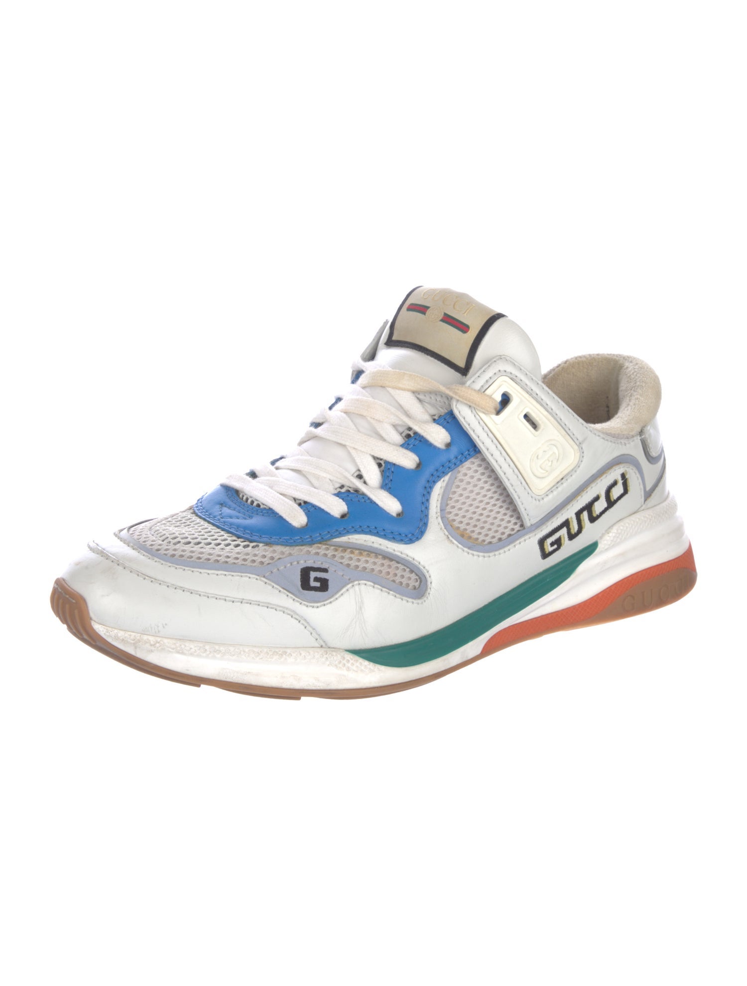 Gucci Interlocking G Logo Leather Sneakers