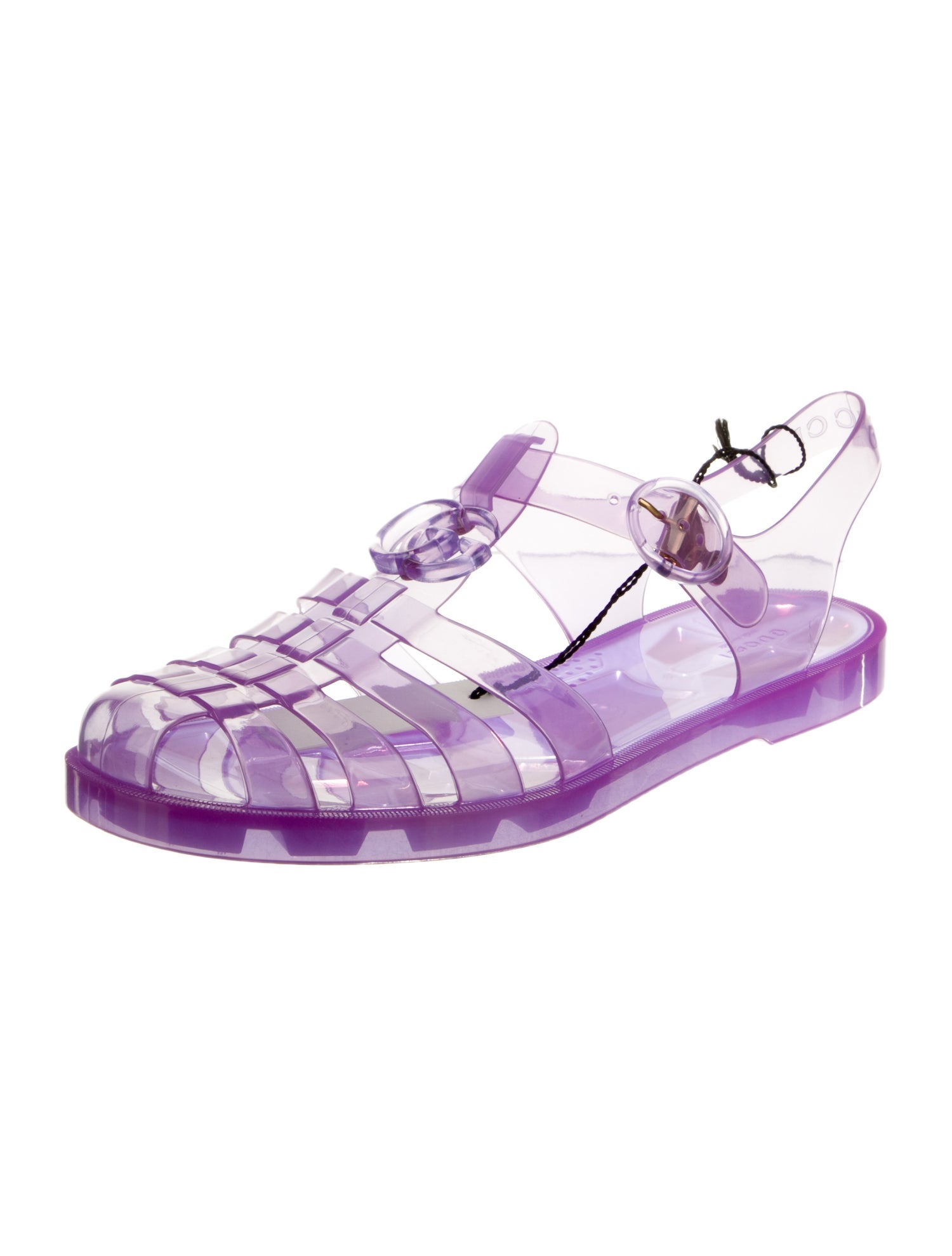 Gucci Double G Logo Rubber Sandals w/ Tags