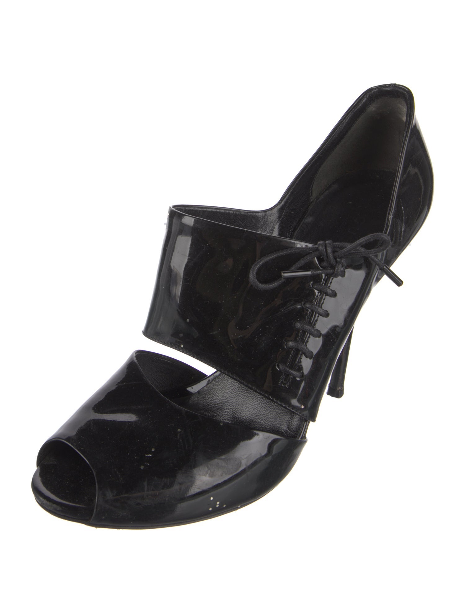 Gucci Vintage Patent Leather D'Orsay Pumps